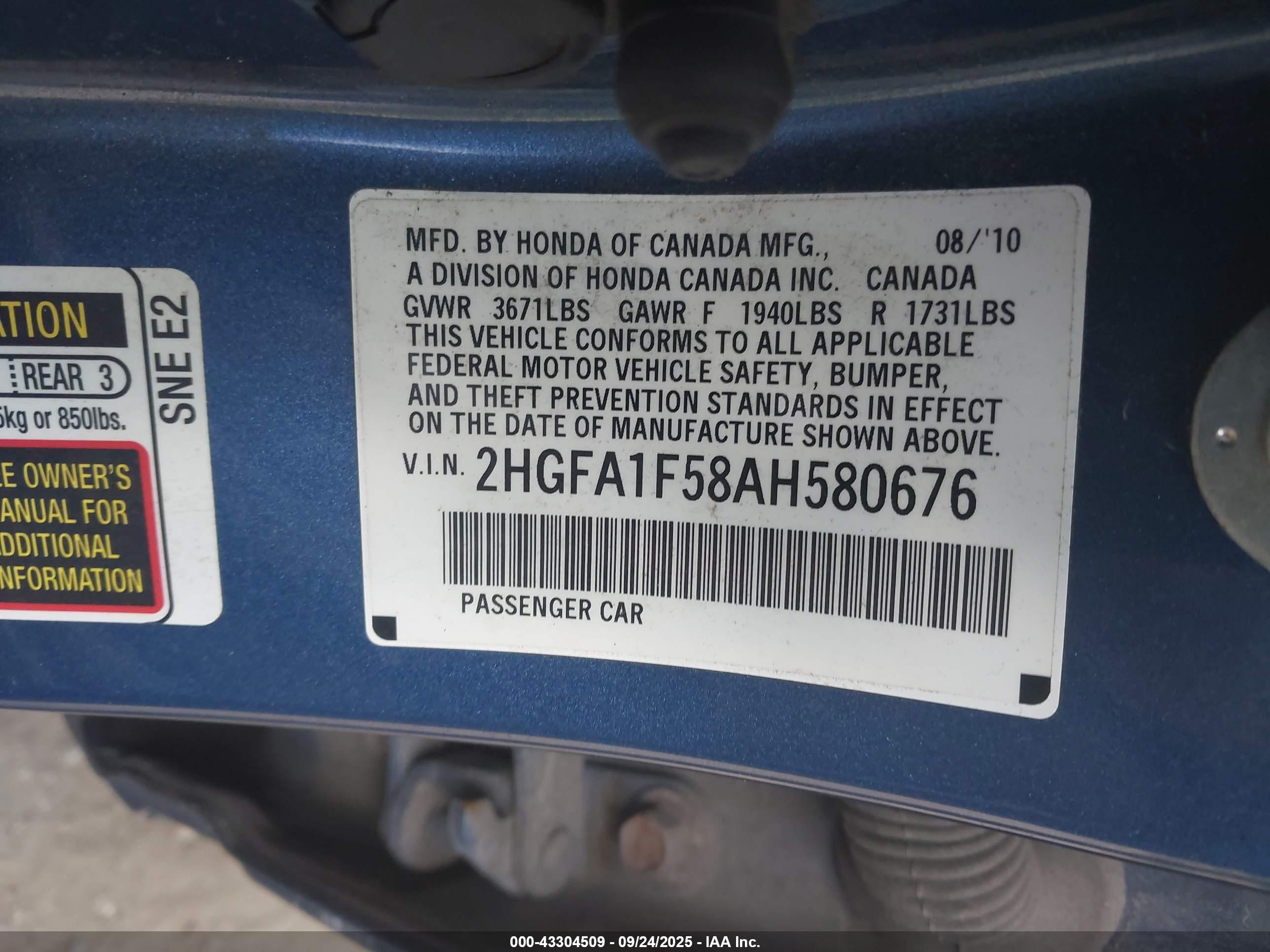 HONDA CIVIC image 9