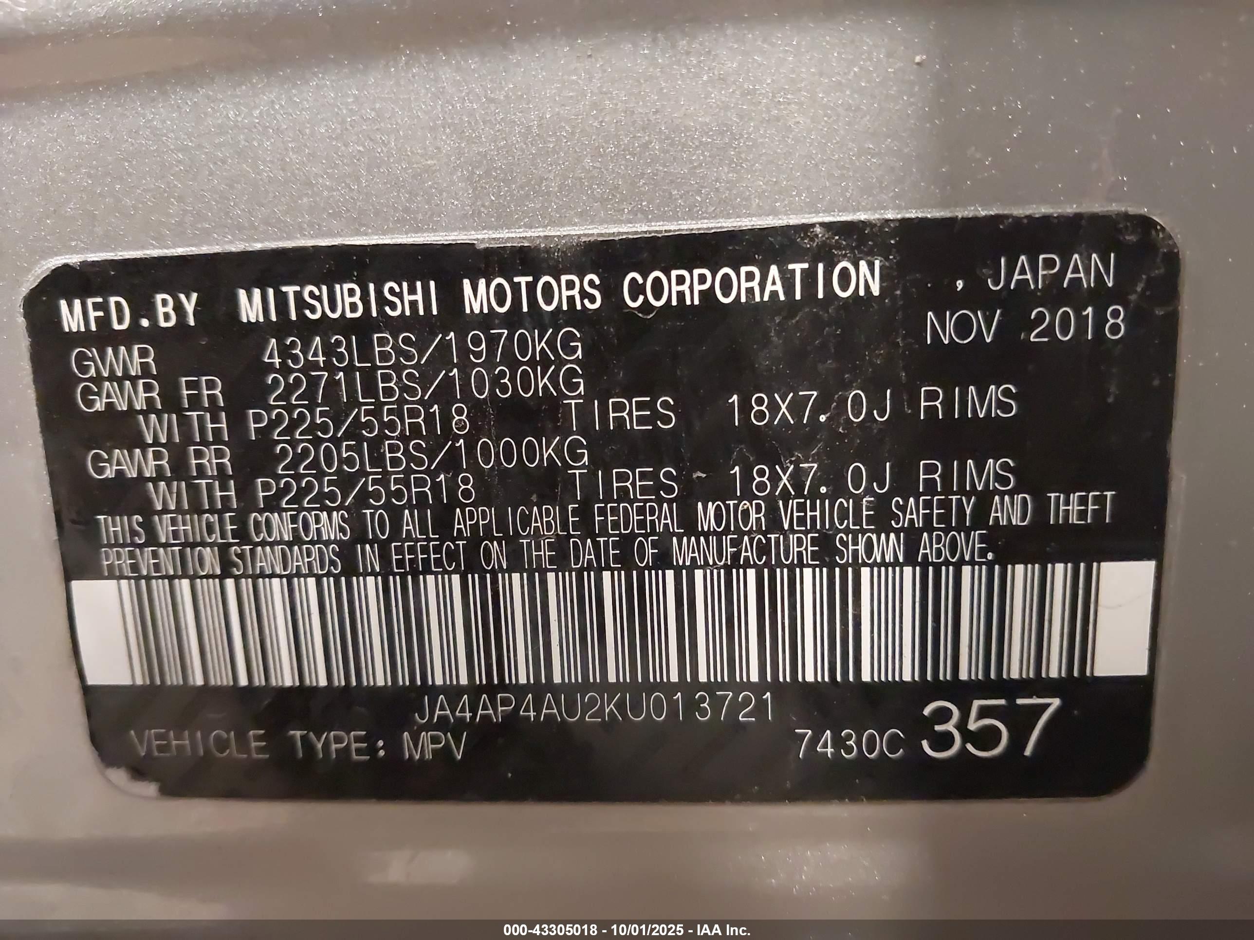 MITSUBISHI OUTLANDER image 9