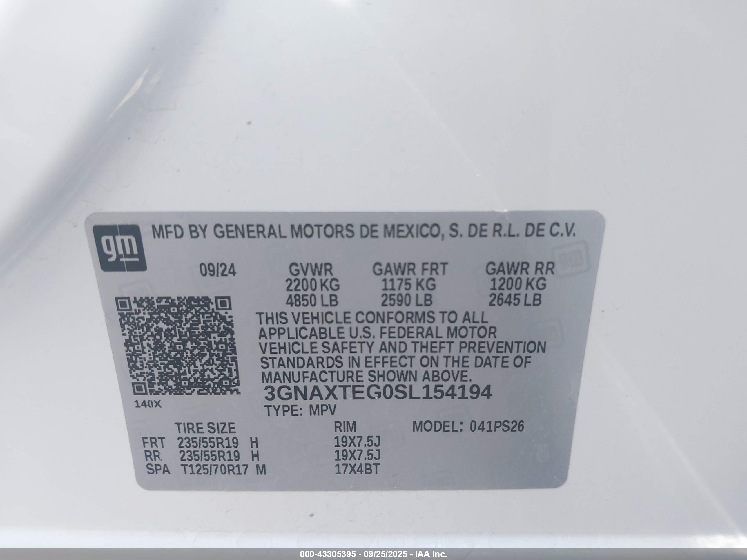 CHEVROLET EQUINOX image 9