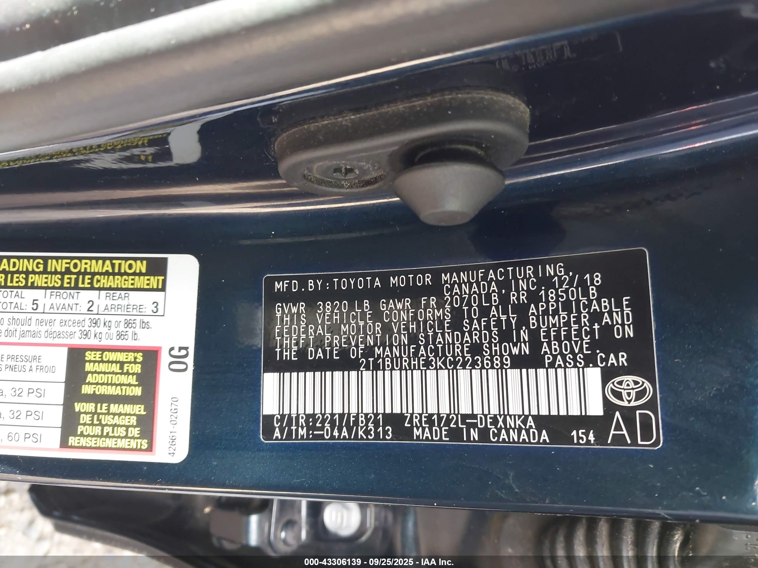 TOYOTA COROLLA image 9