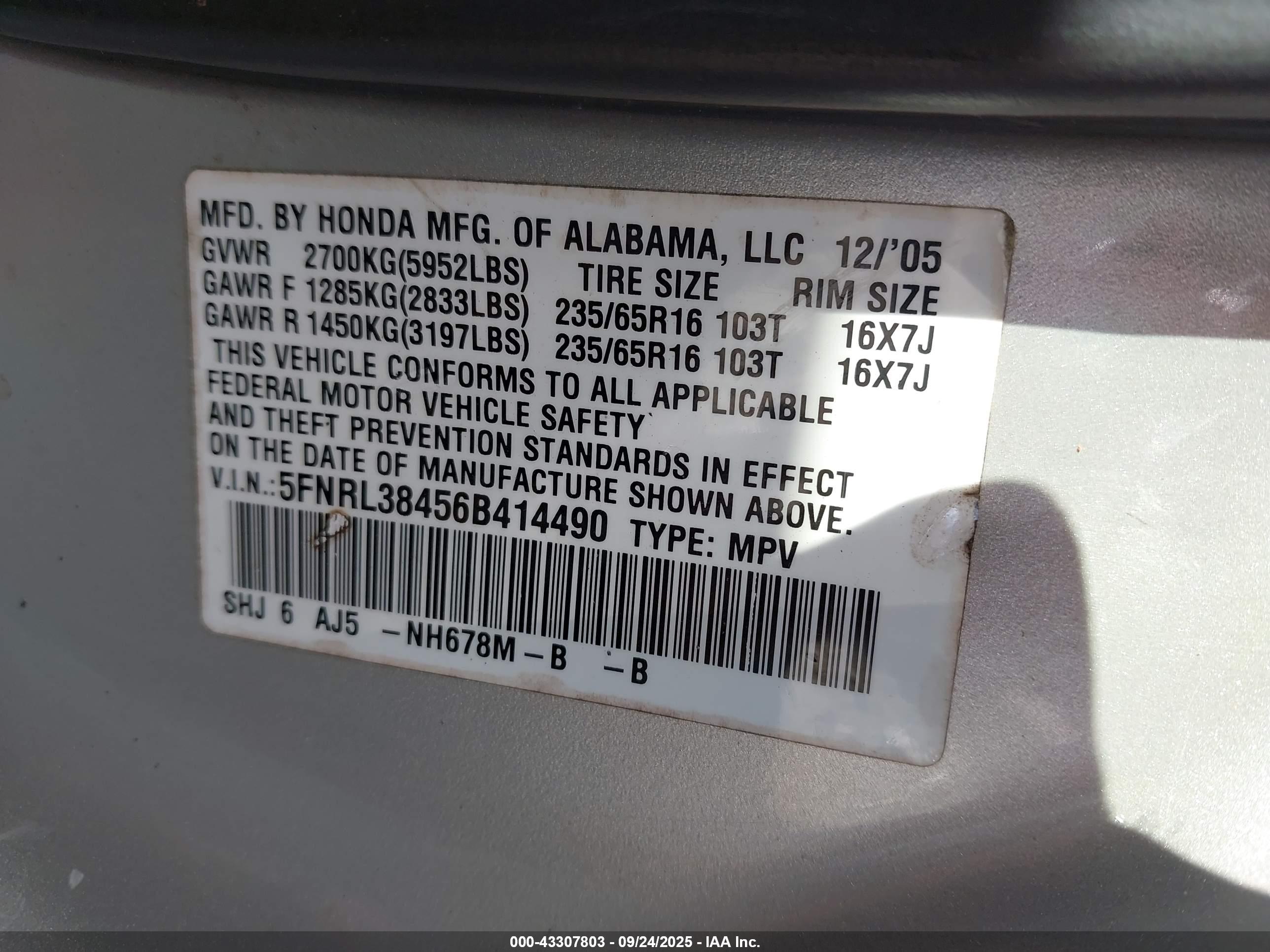 HONDA ODYSSEY image 9