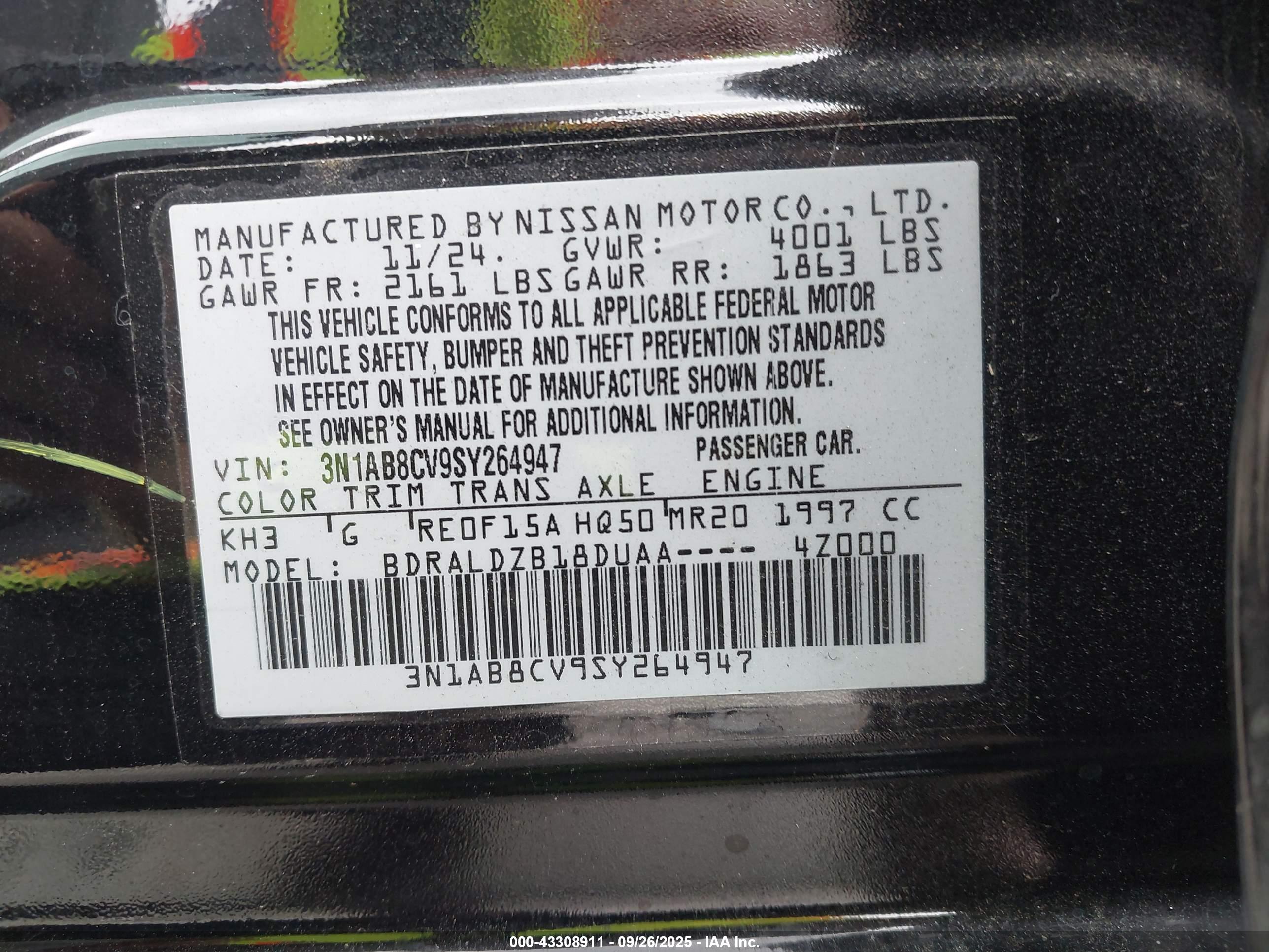 NISSAN SENTRA image 9