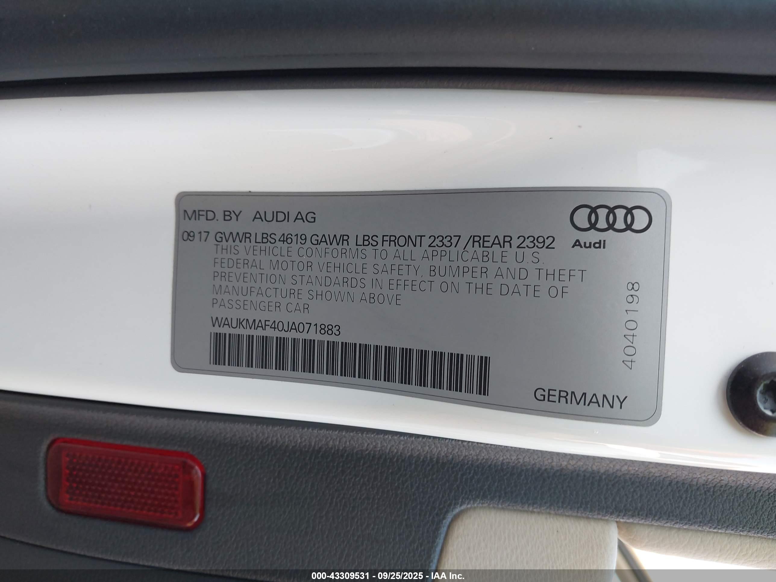 AUDI A4 image 9