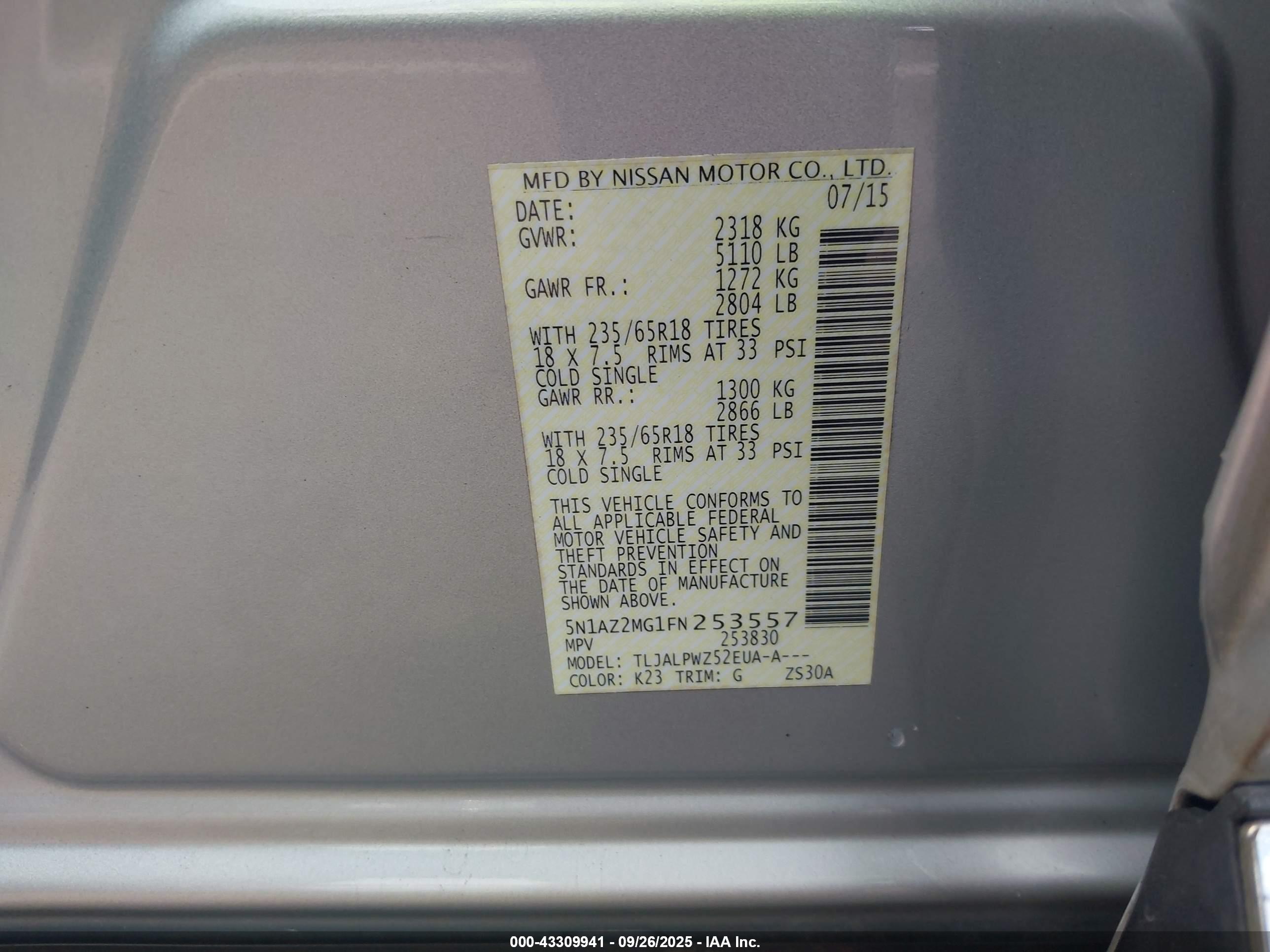 NISSAN MURANO image 9