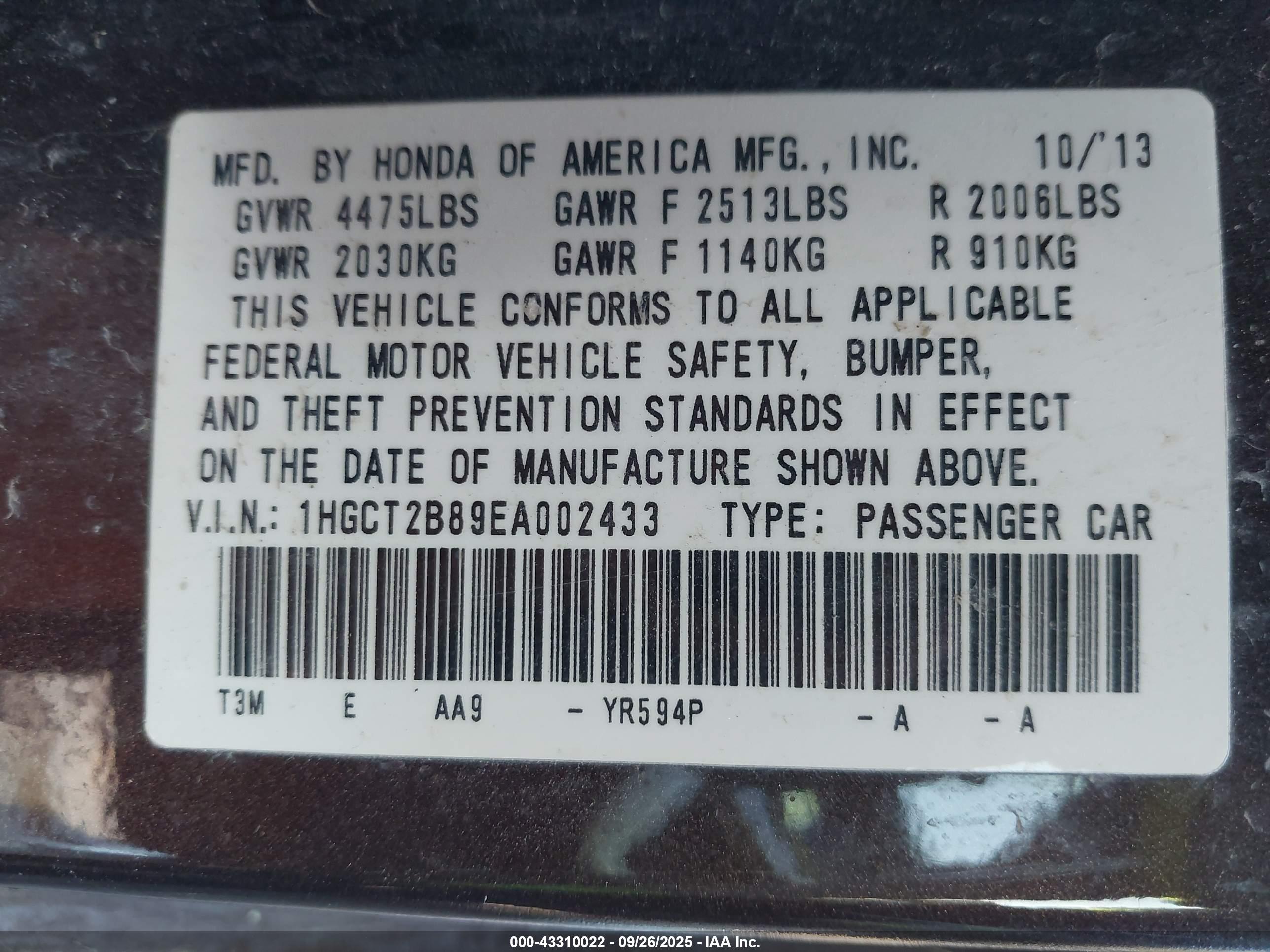 HONDA ACCORD image 9