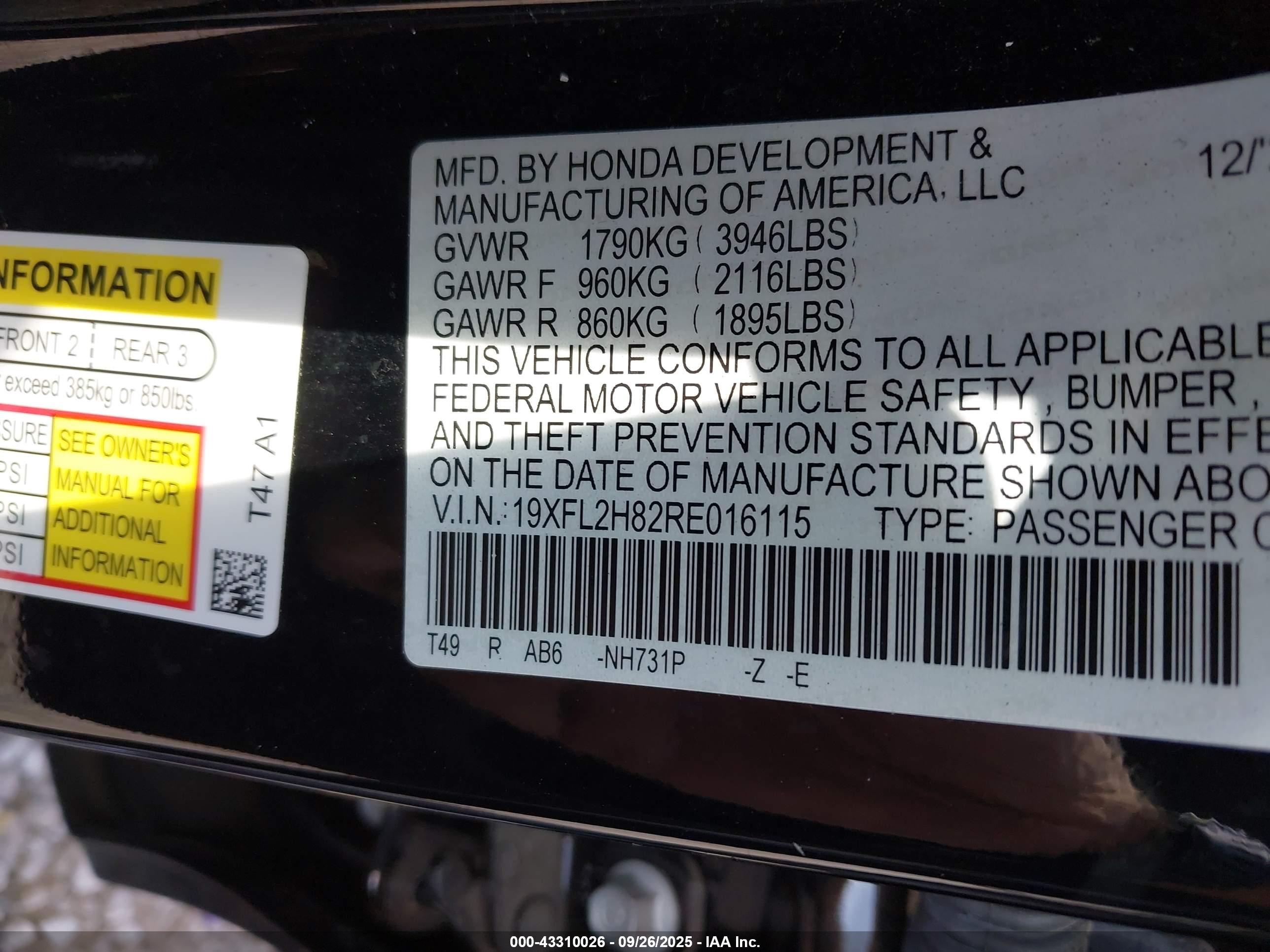 HONDA CIVIC image 9