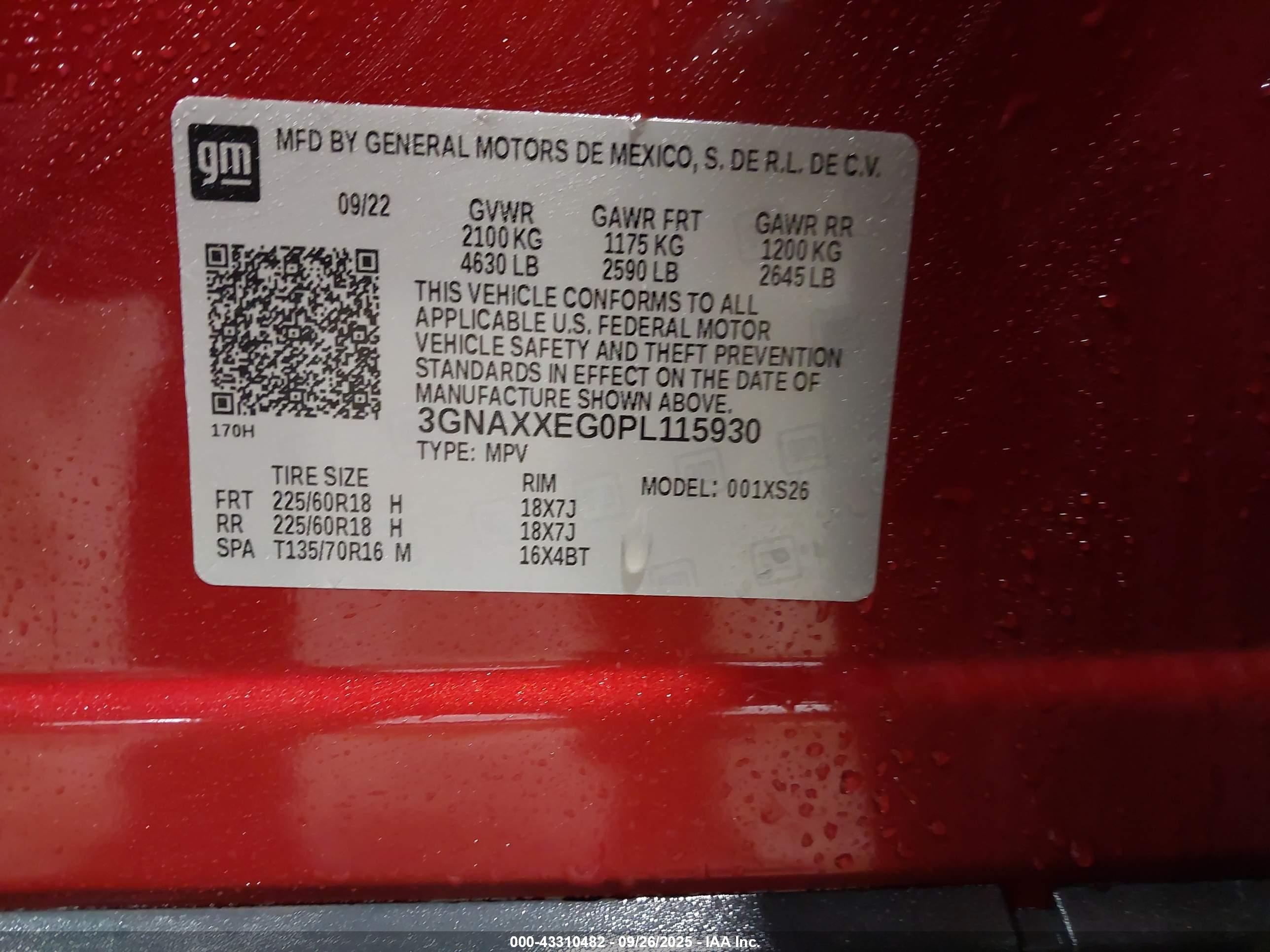 CHEVROLET EQUINOX image 9