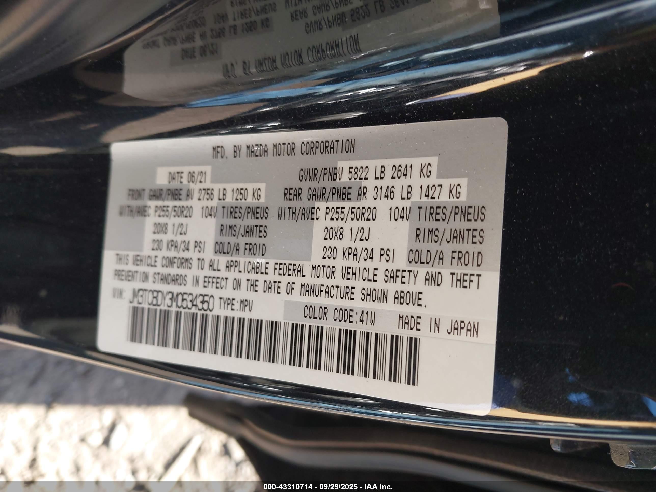 MAZDA CX-9 image 9