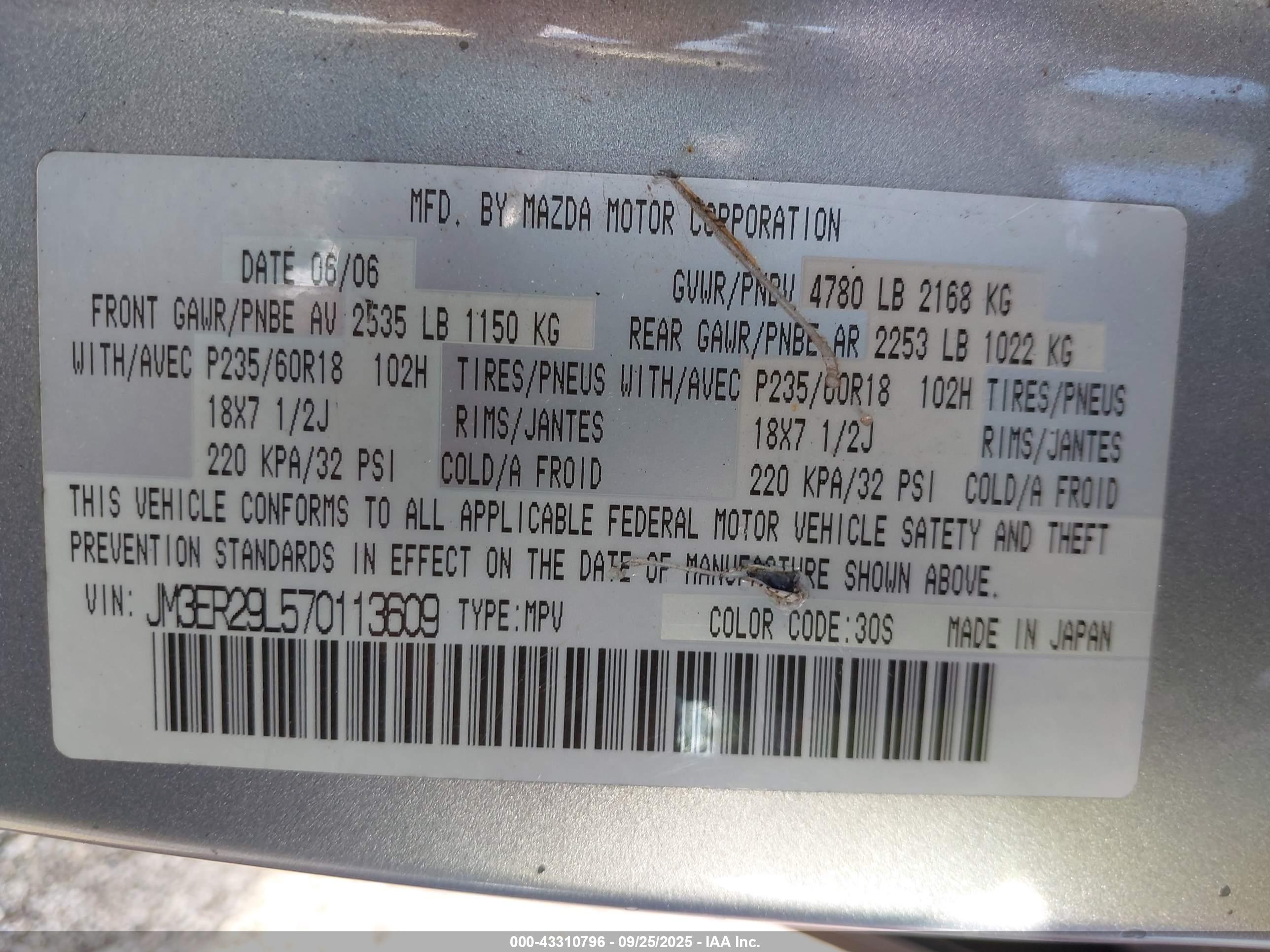 MAZDA CX-7 image 9
