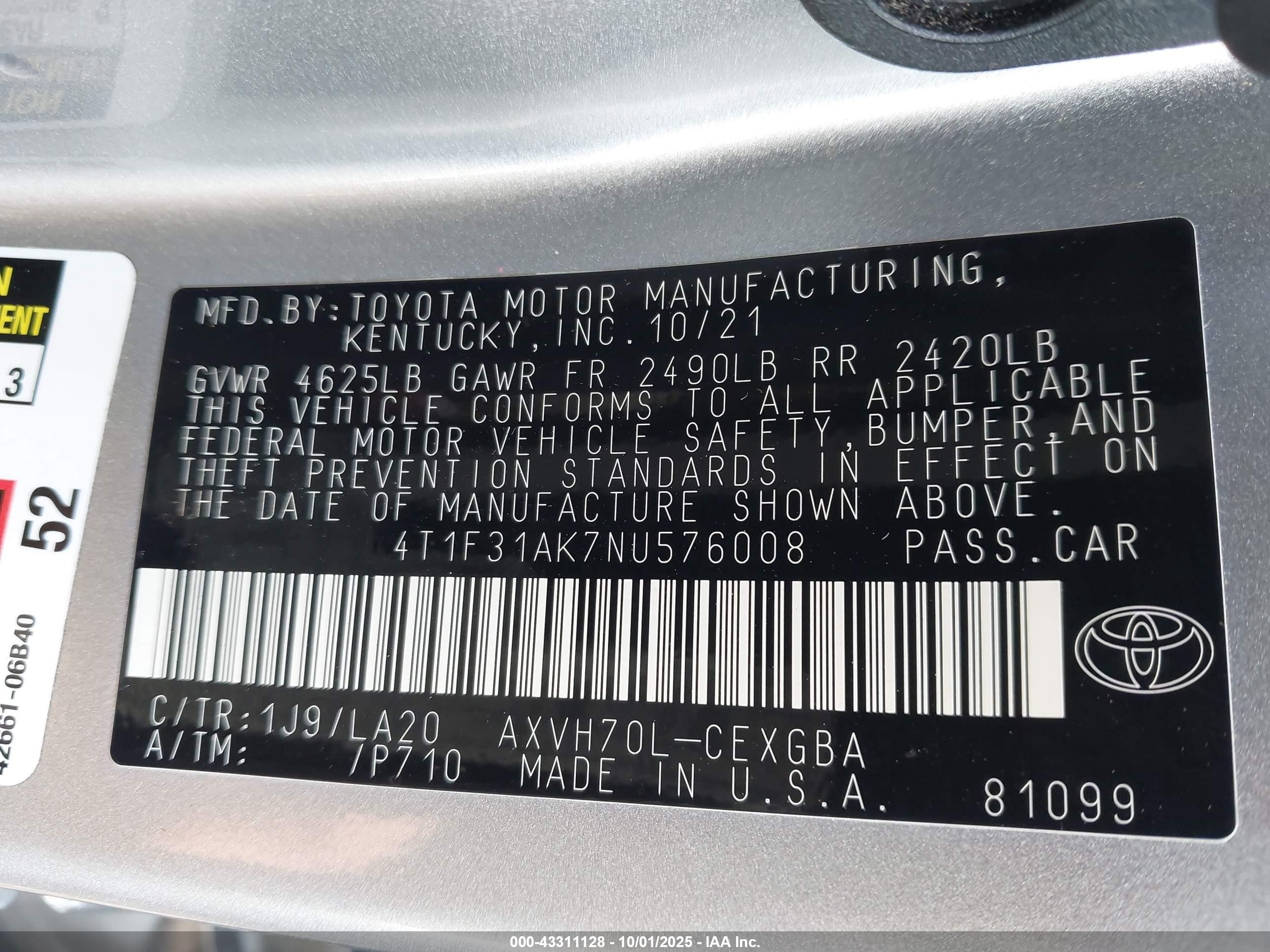 TOYOTA CAMRY image 9