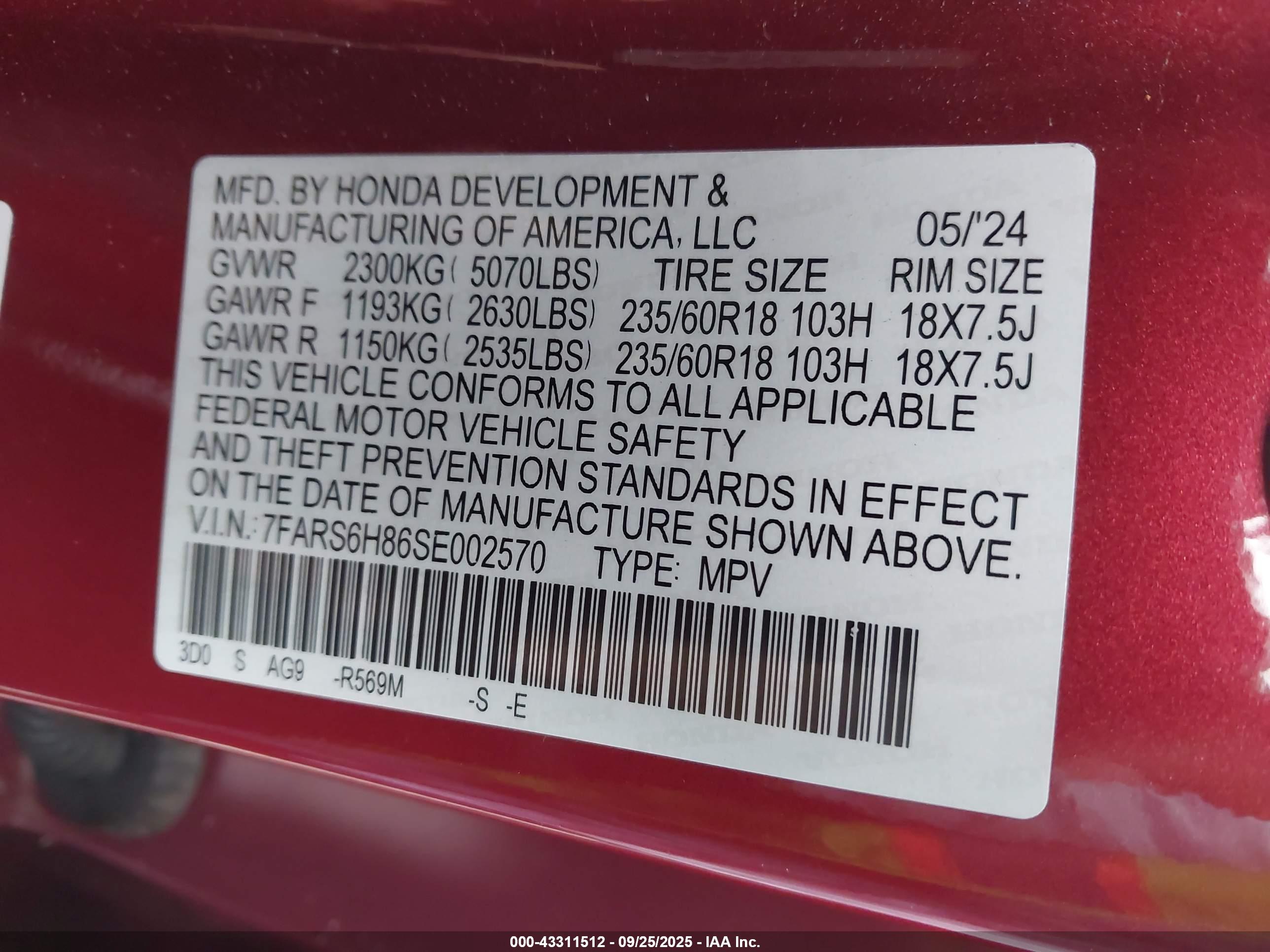 HONDA CR-V image 9