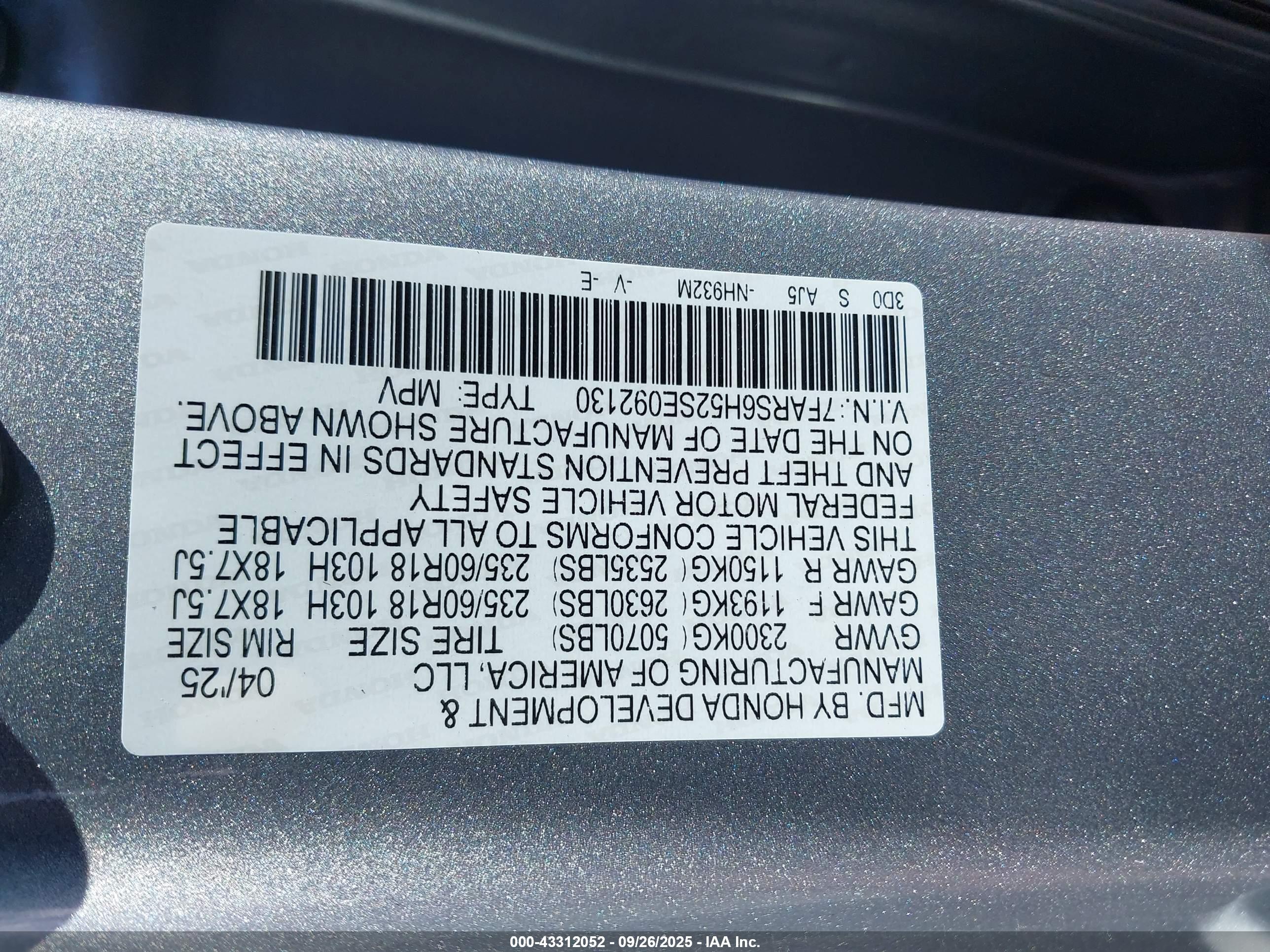 HONDA CR-V image 9
