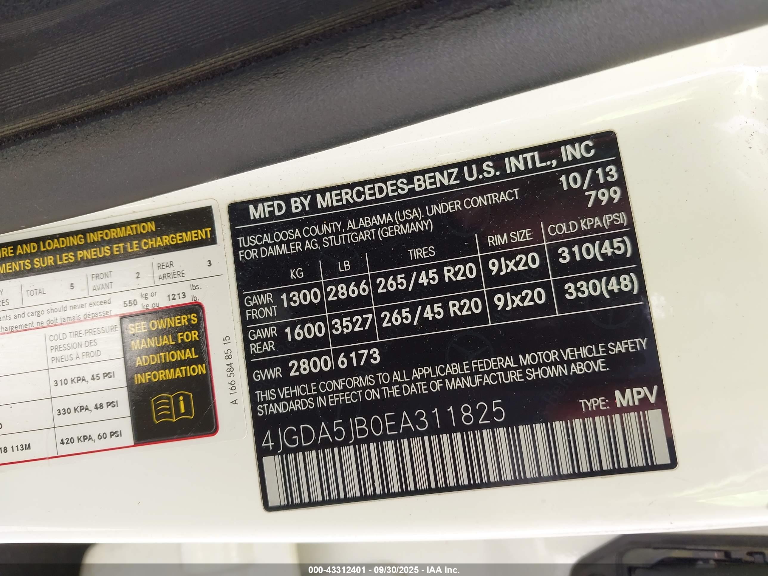 MERCEDES-BENZ ML image 9