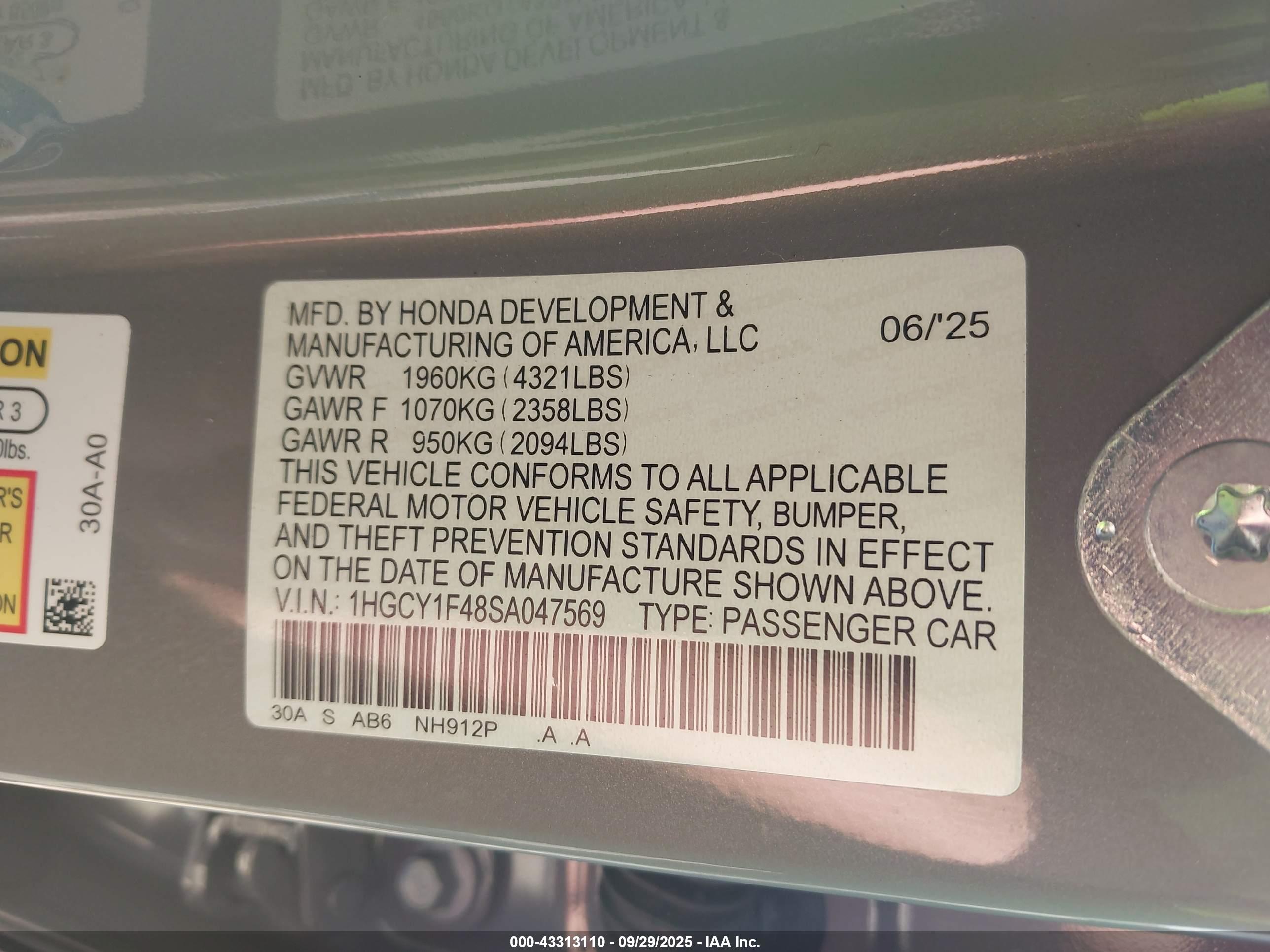 HONDA ACCORD image 9