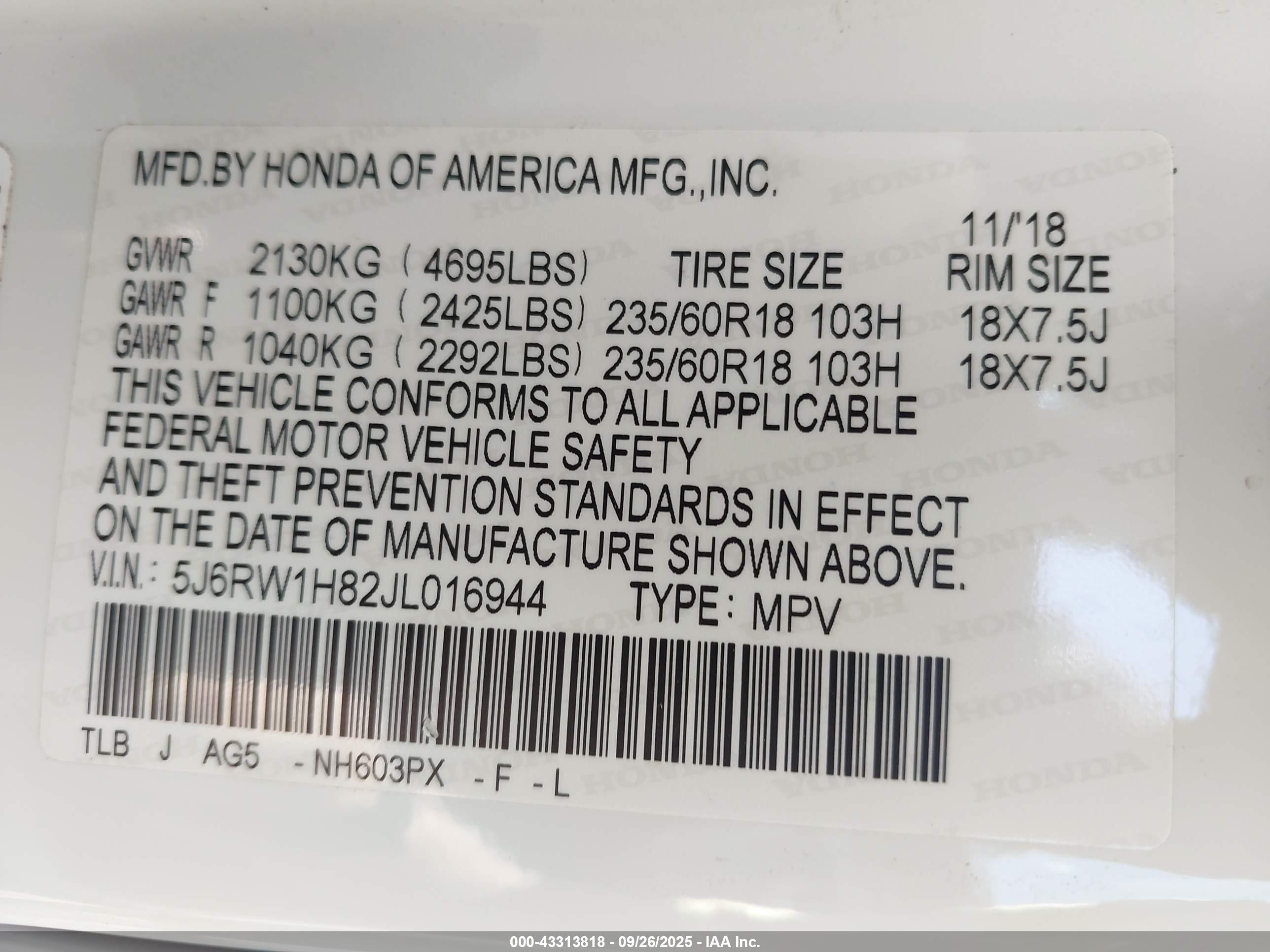 HONDA CR-V image 9