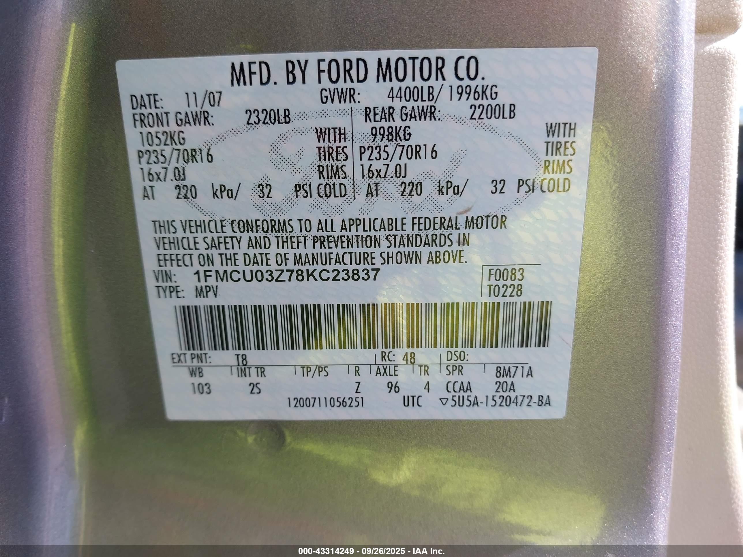 FORD ESCAPE image 9