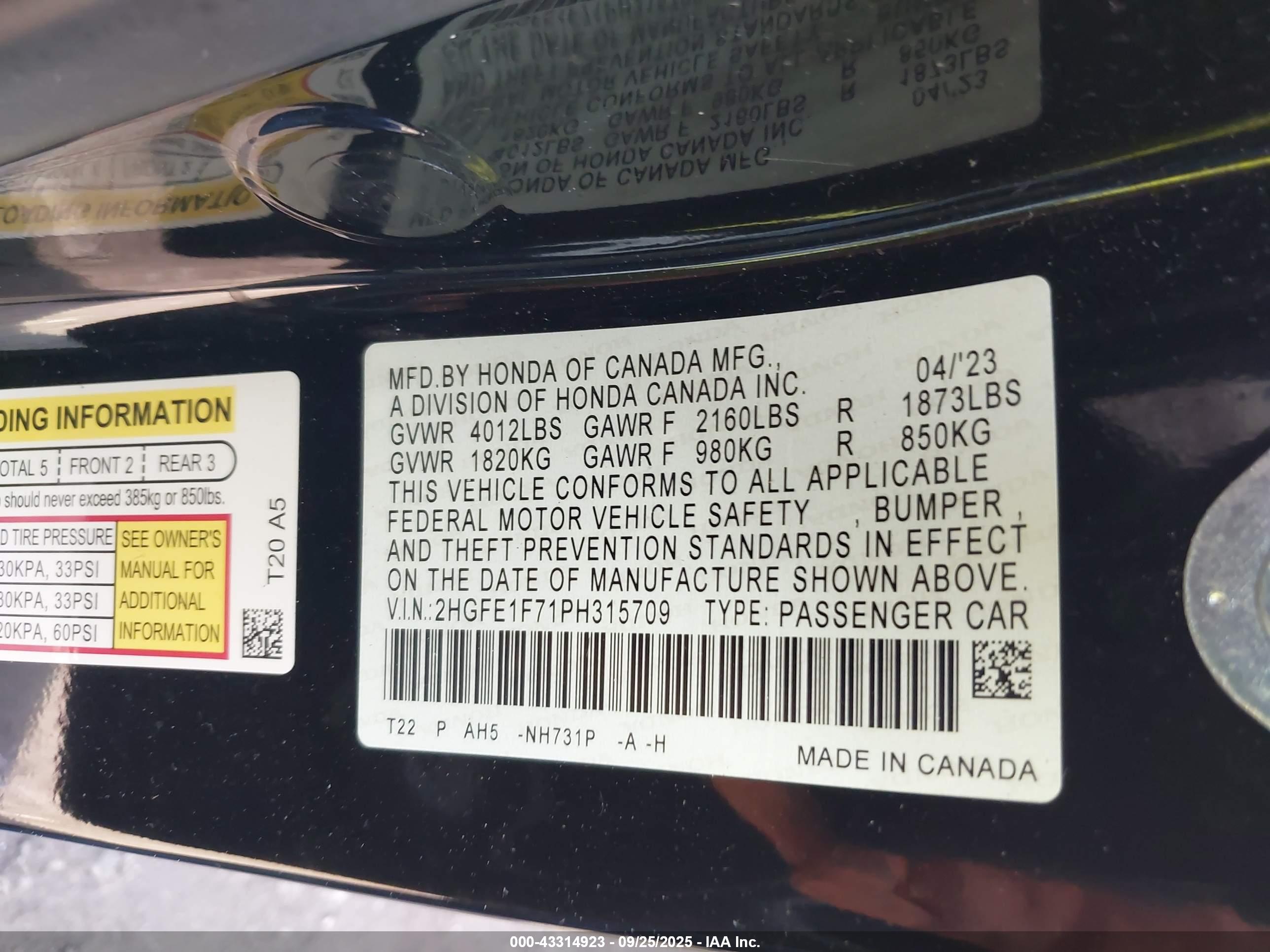 HONDA CIVIC image 9