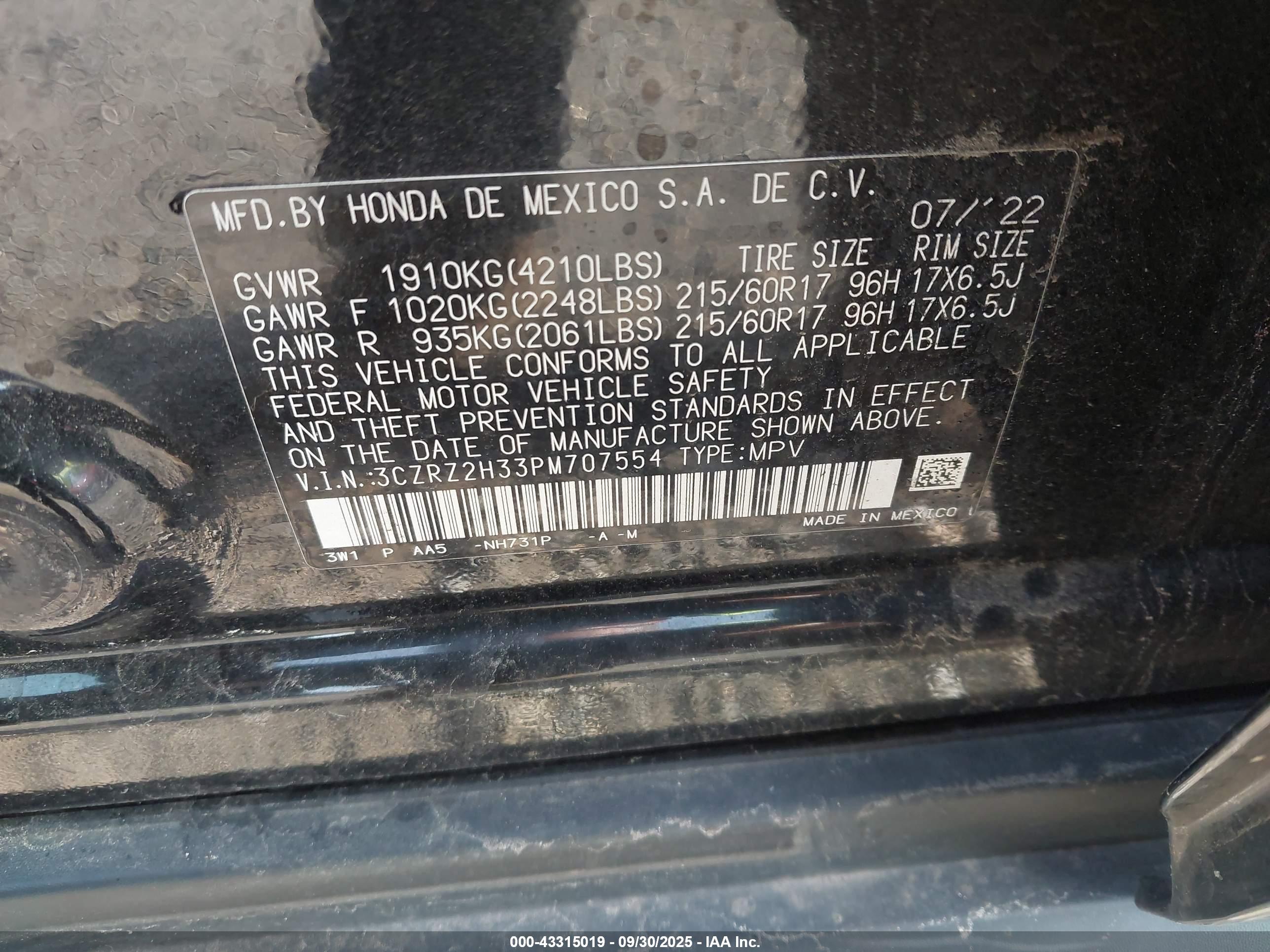 HONDA HR-V image 9