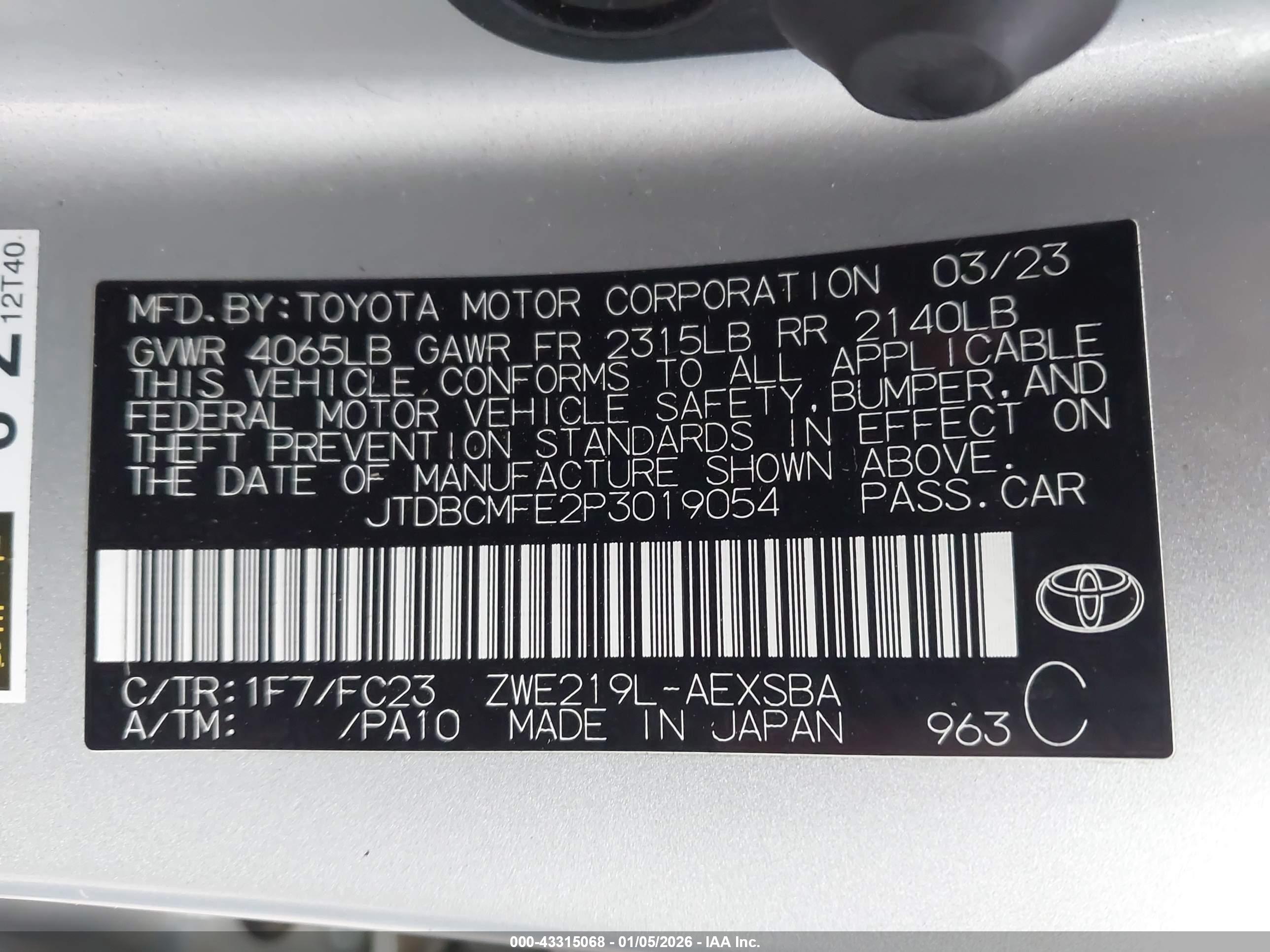 TOYOTA COROLLA image 9