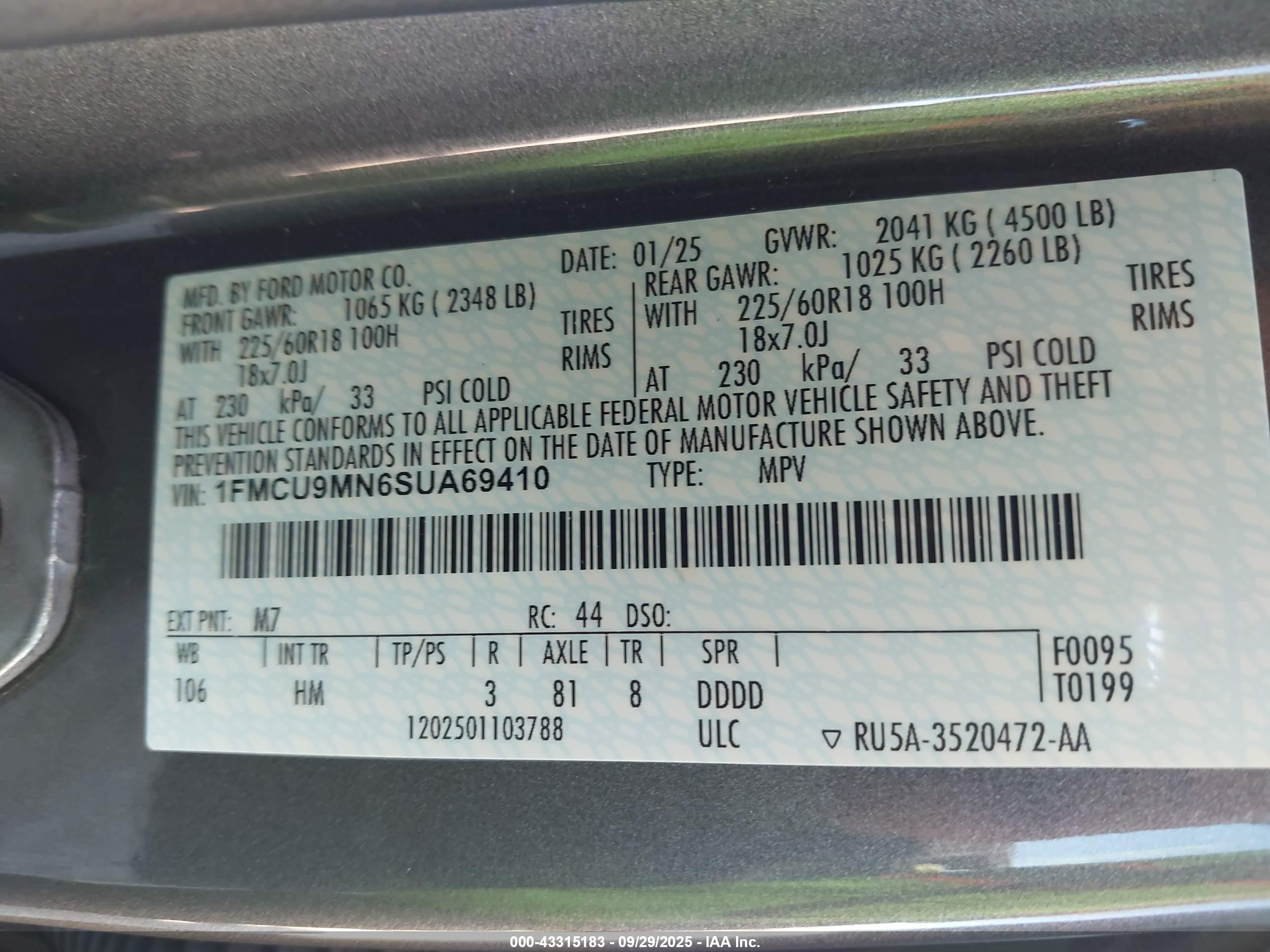 FORD ESCAPE image 9