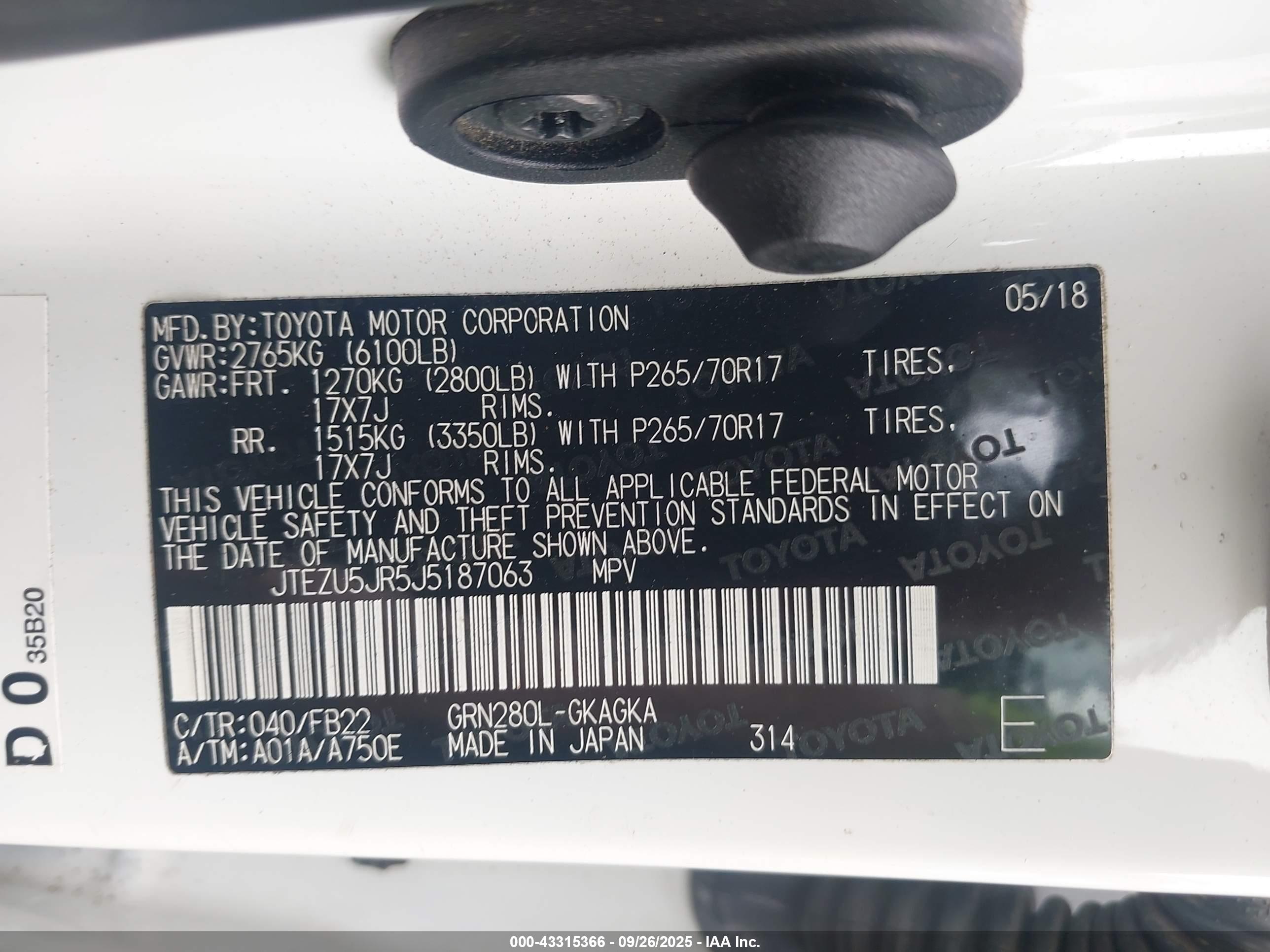 TOYOTA 4RUNNER image 9