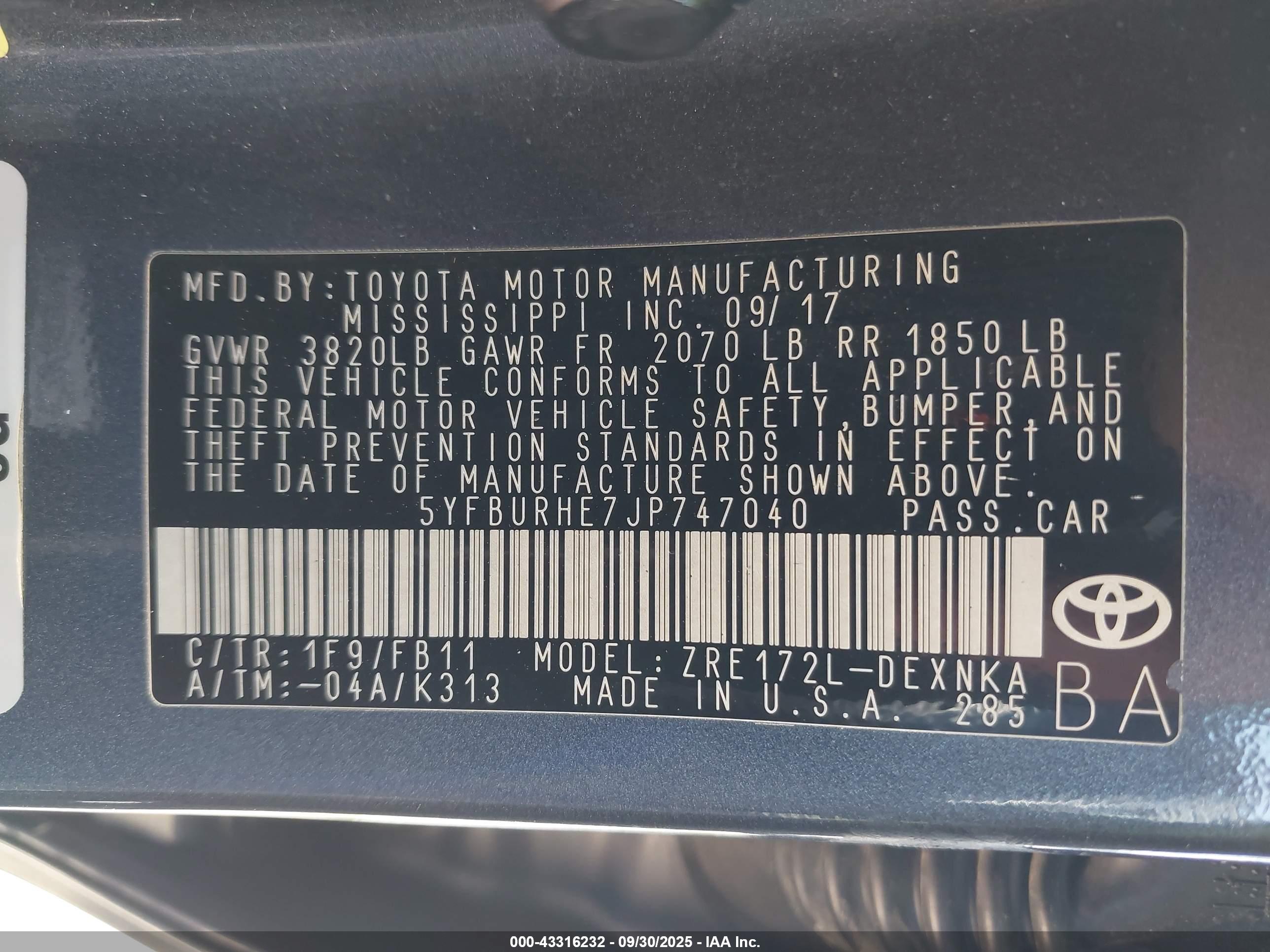 TOYOTA COROLLA image 9