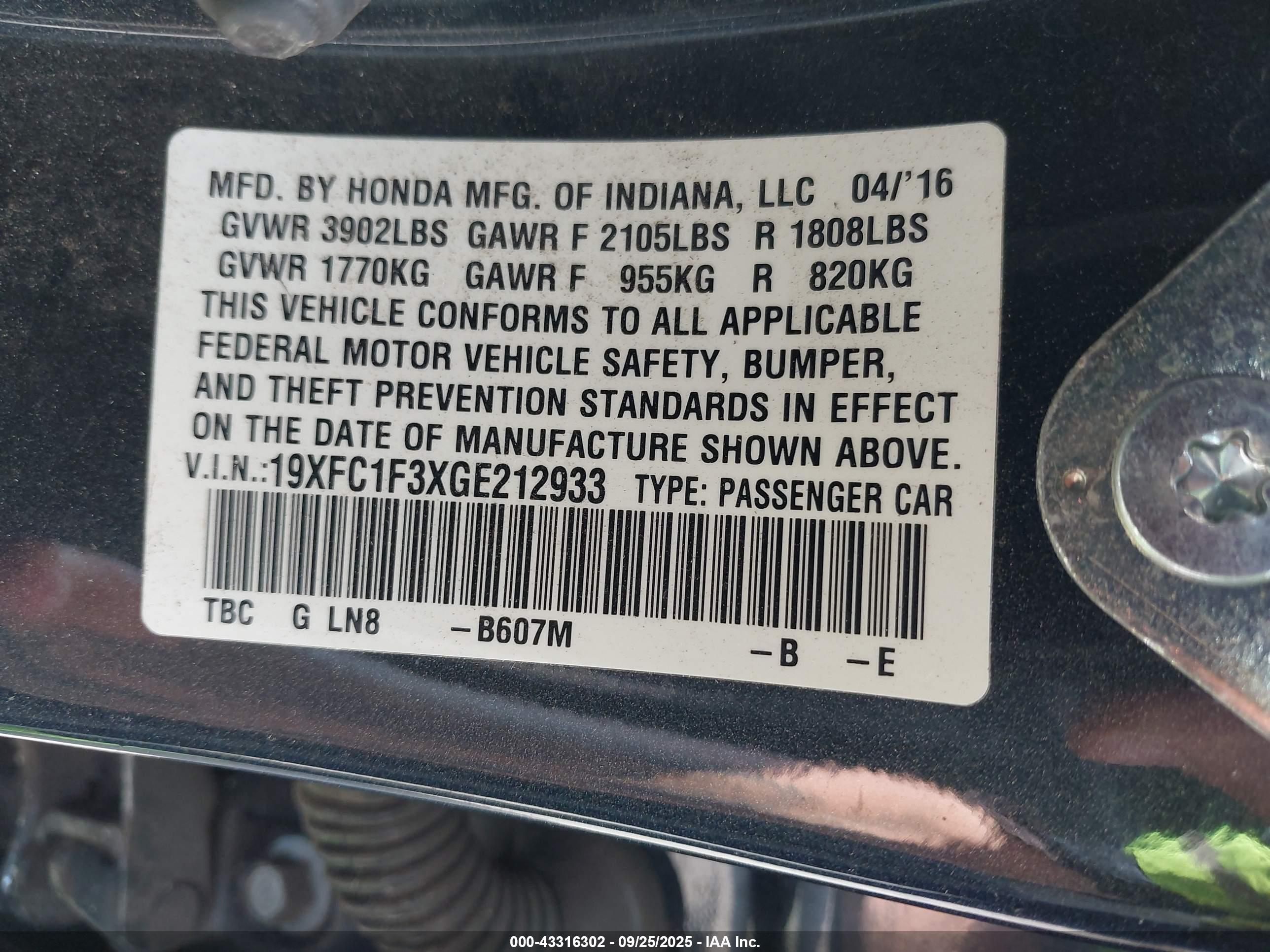 HONDA CIVIC image 9