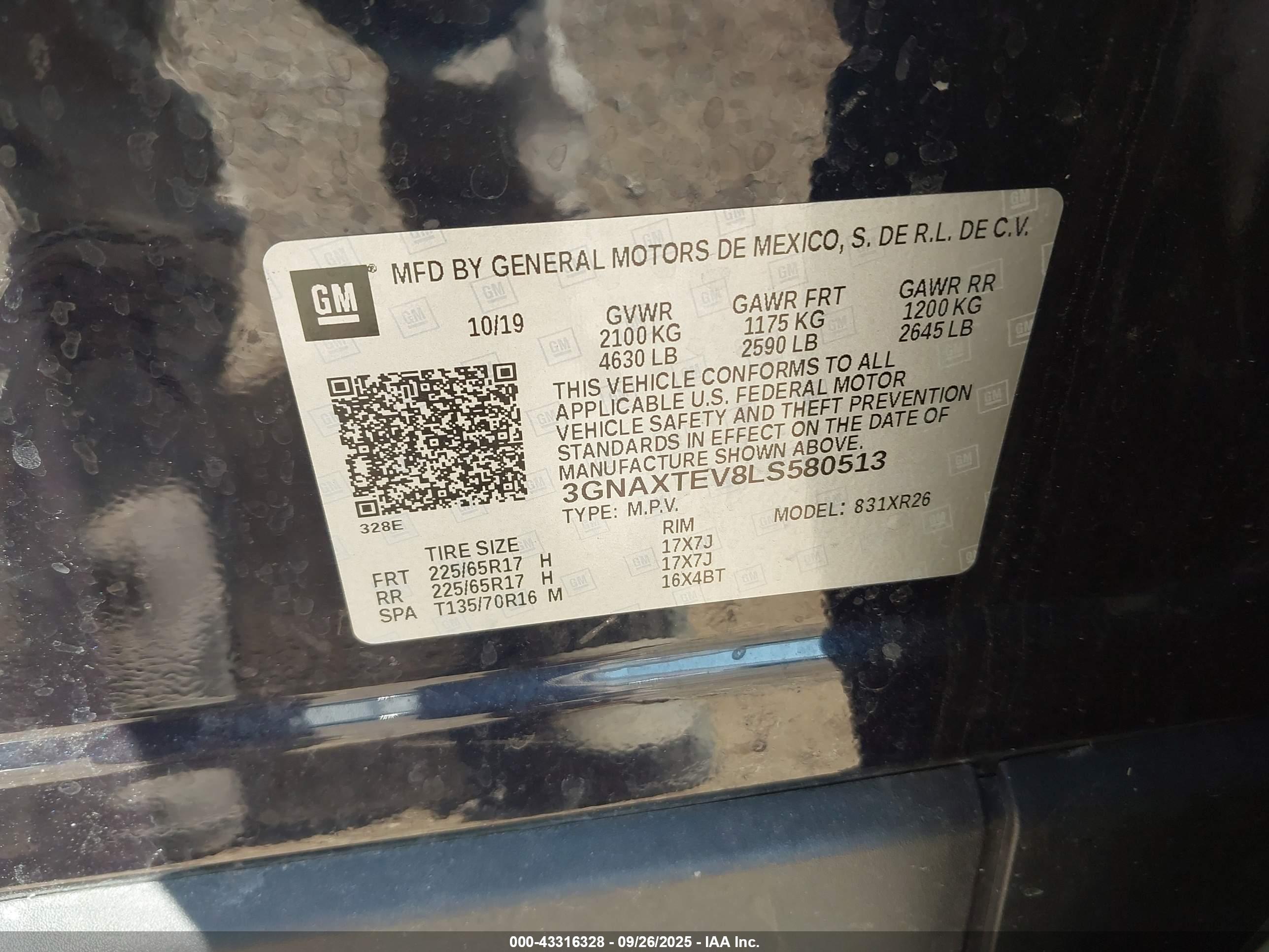 CHEVROLET EQUINOX image 9