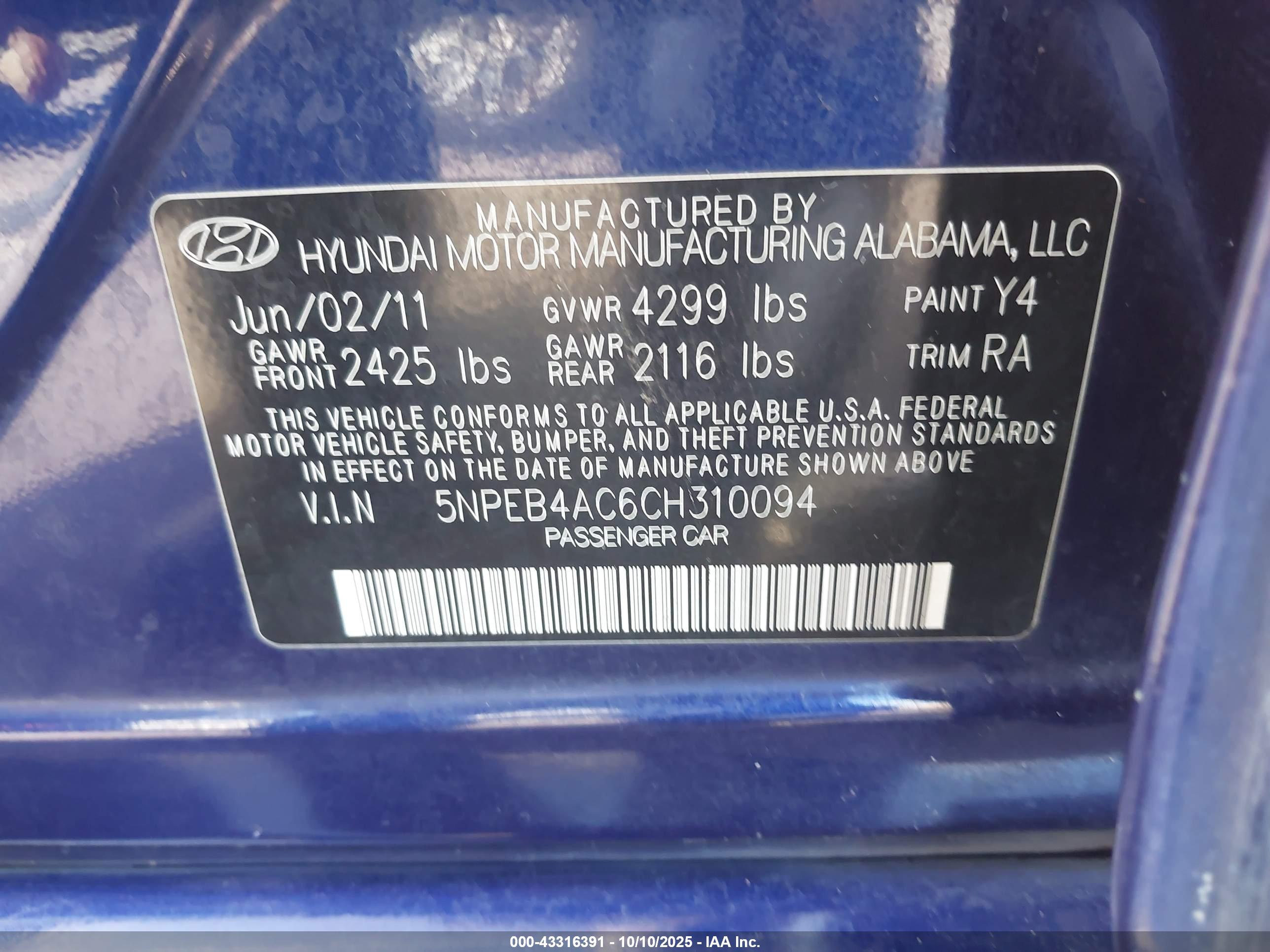 HYUNDAI SONATA image 9