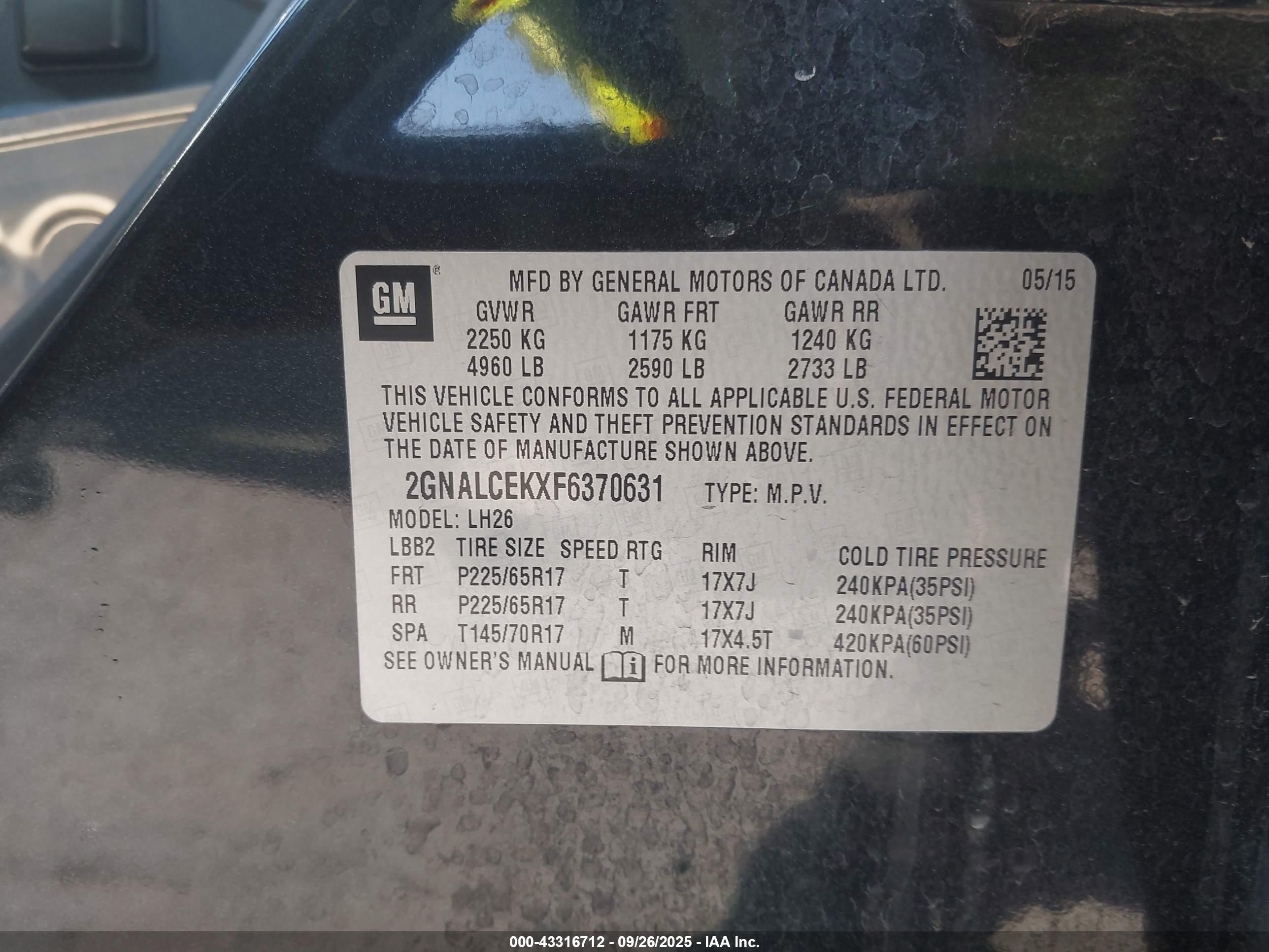 CHEVROLET EQUINOX image 9