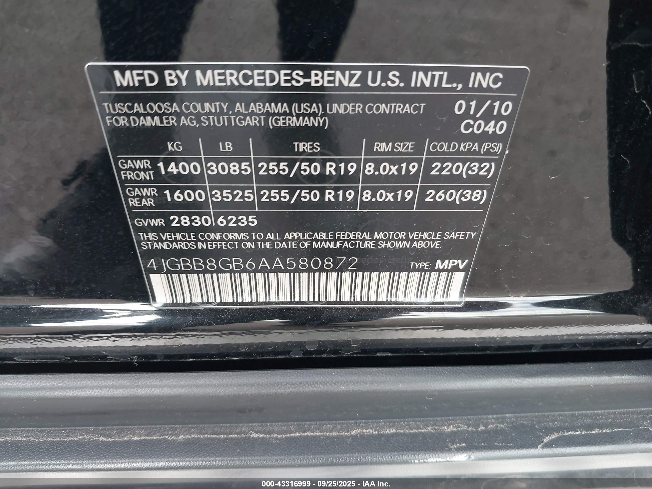 MERCEDES-BENZ ML image 9