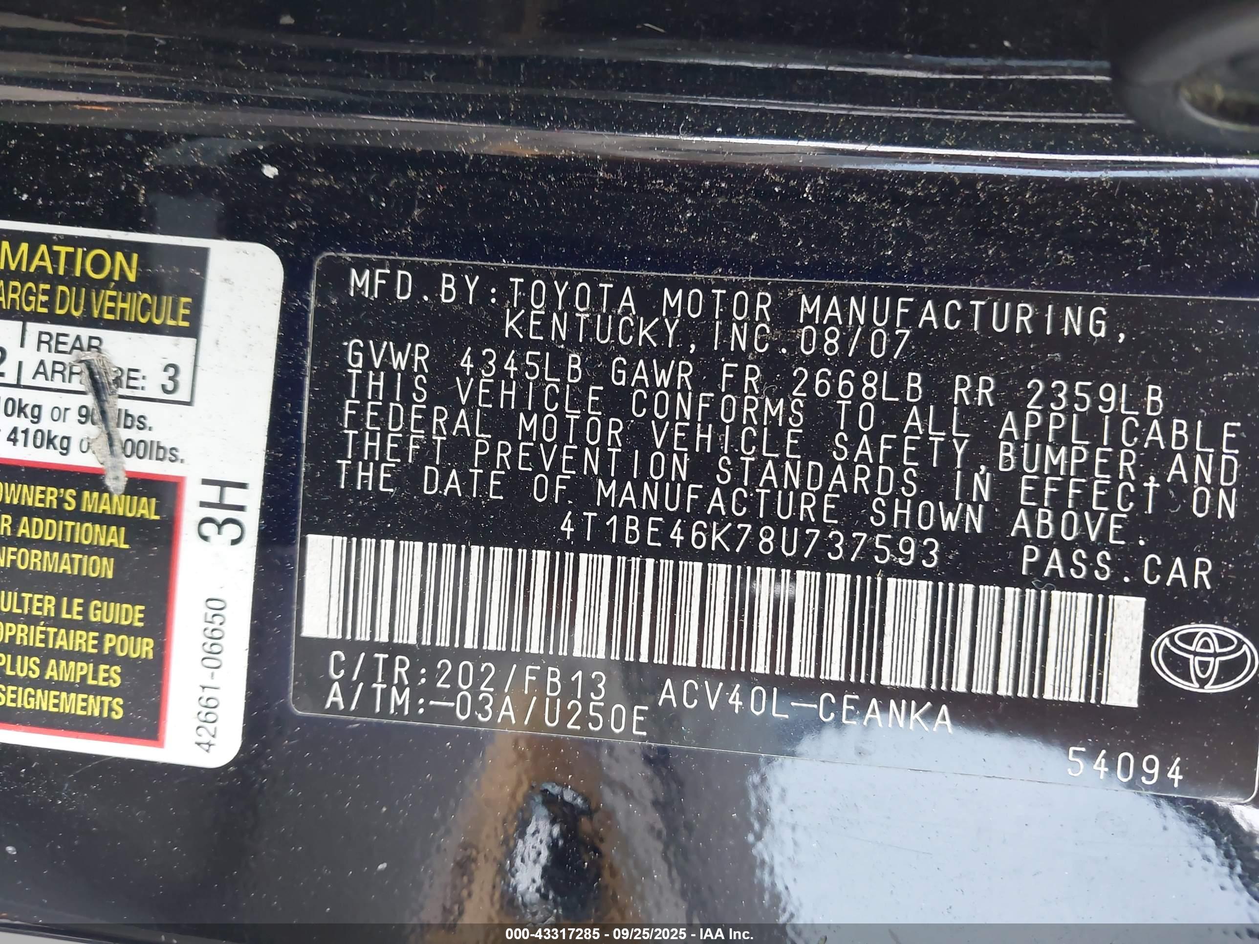 TOYOTA CAMRY image 9