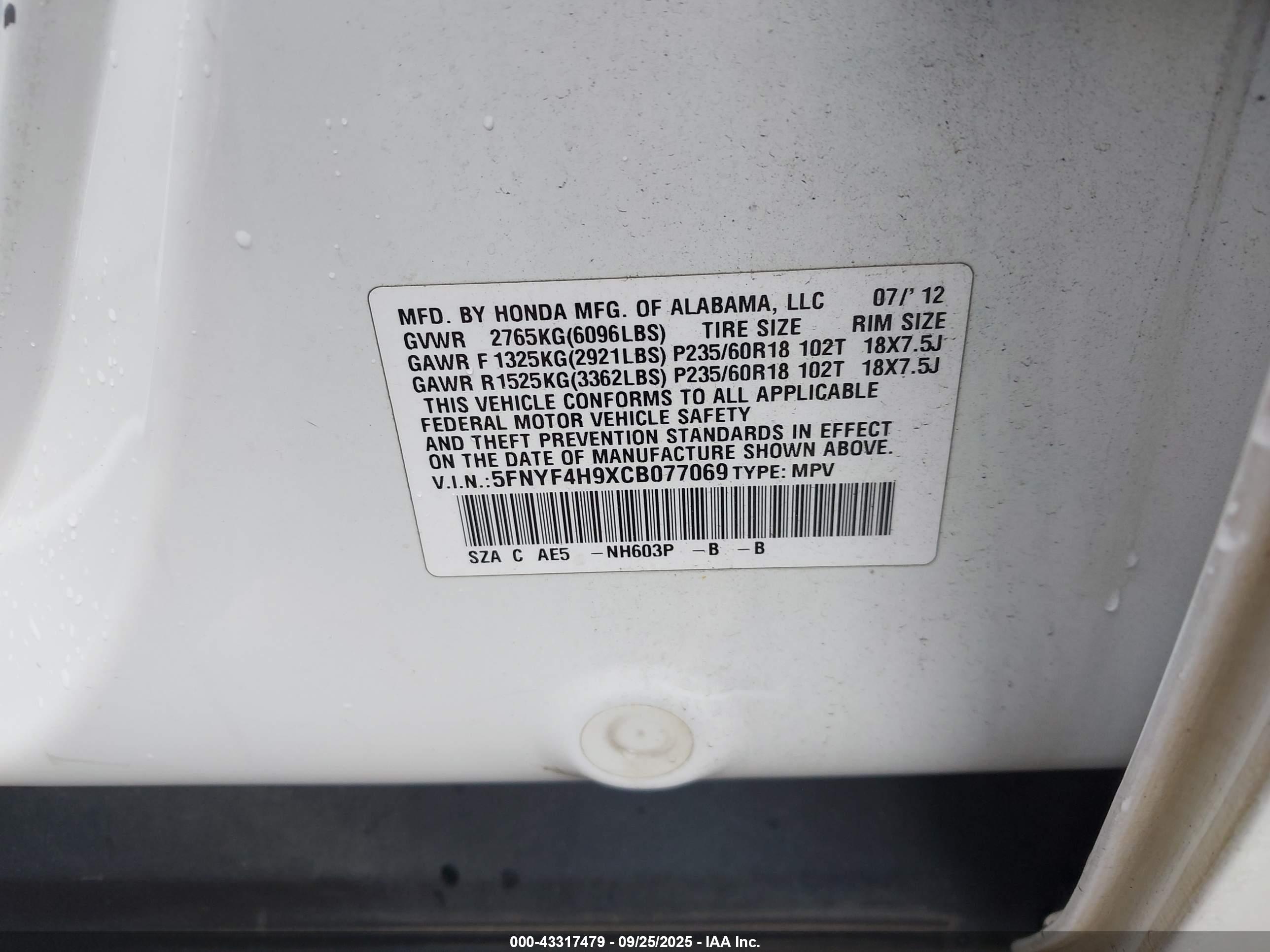 HONDA PILOT image 9