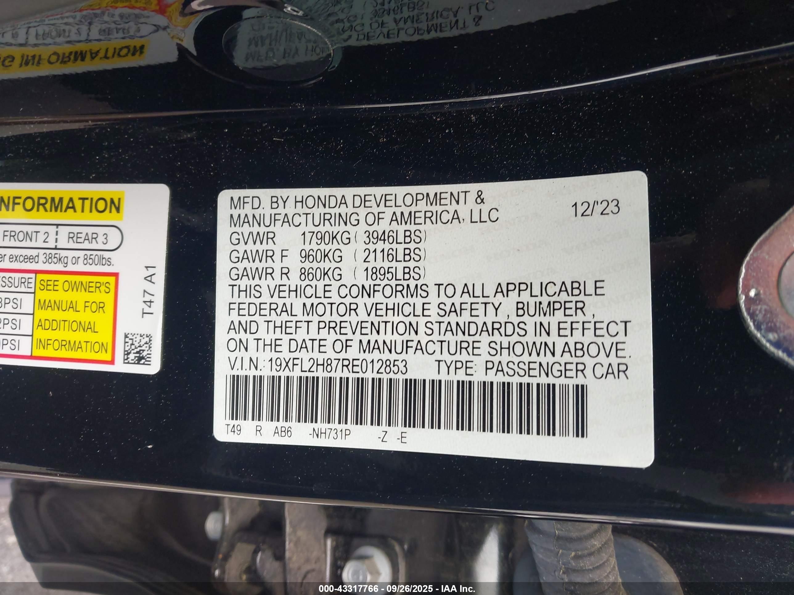 HONDA CIVIC image 9