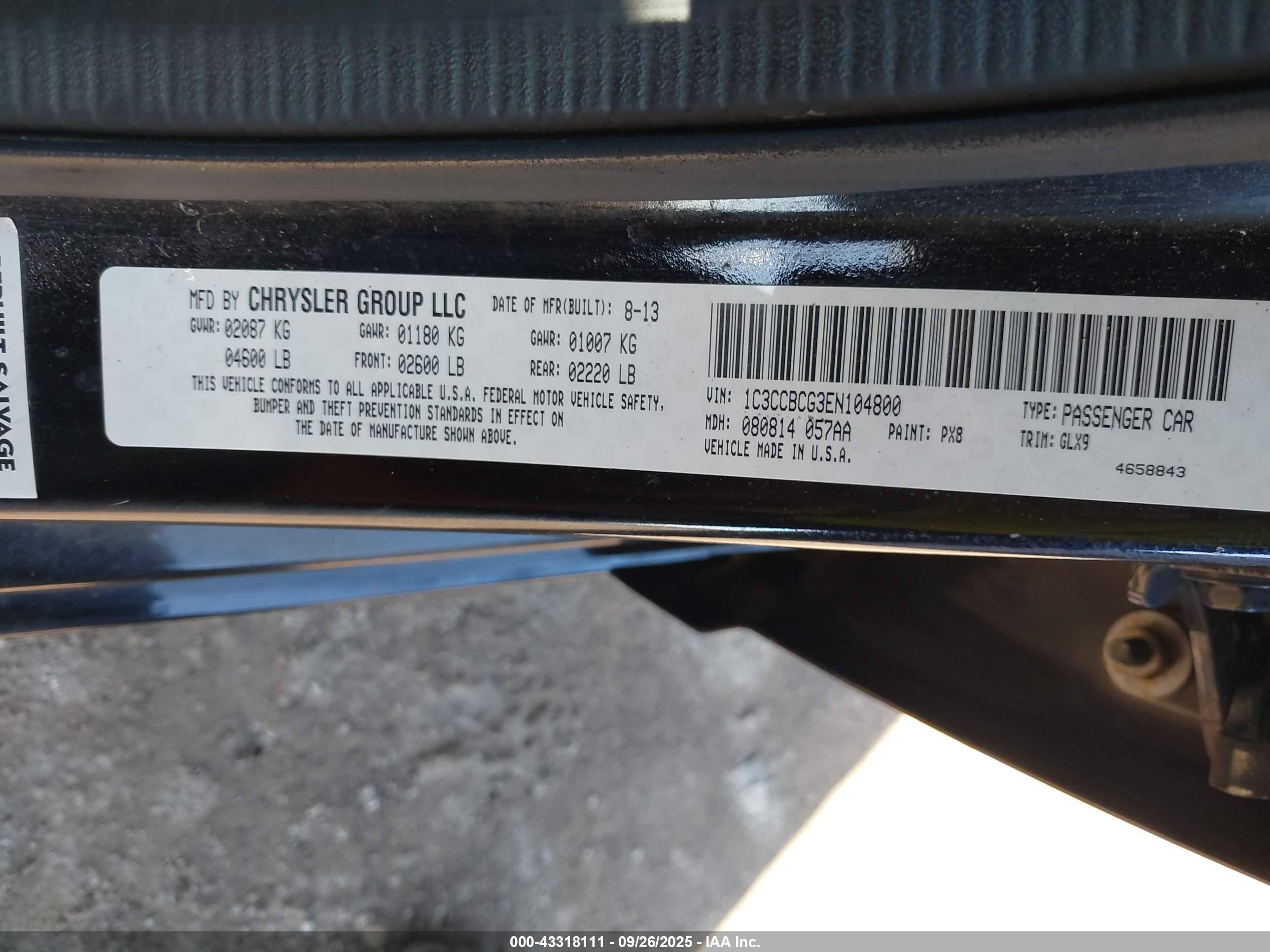 CHRYSLER 200 image 9