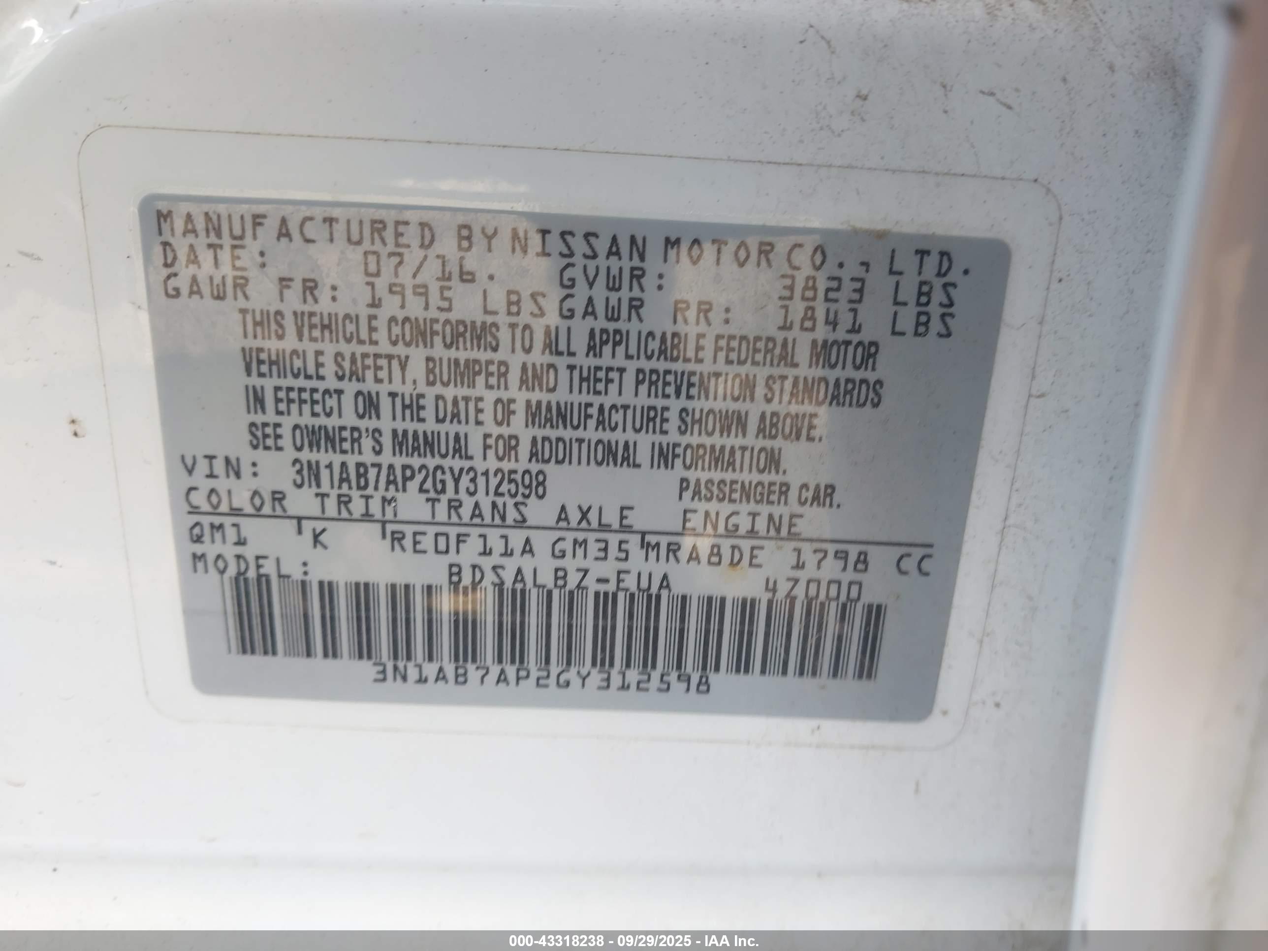 NISSAN SENTRA image 9