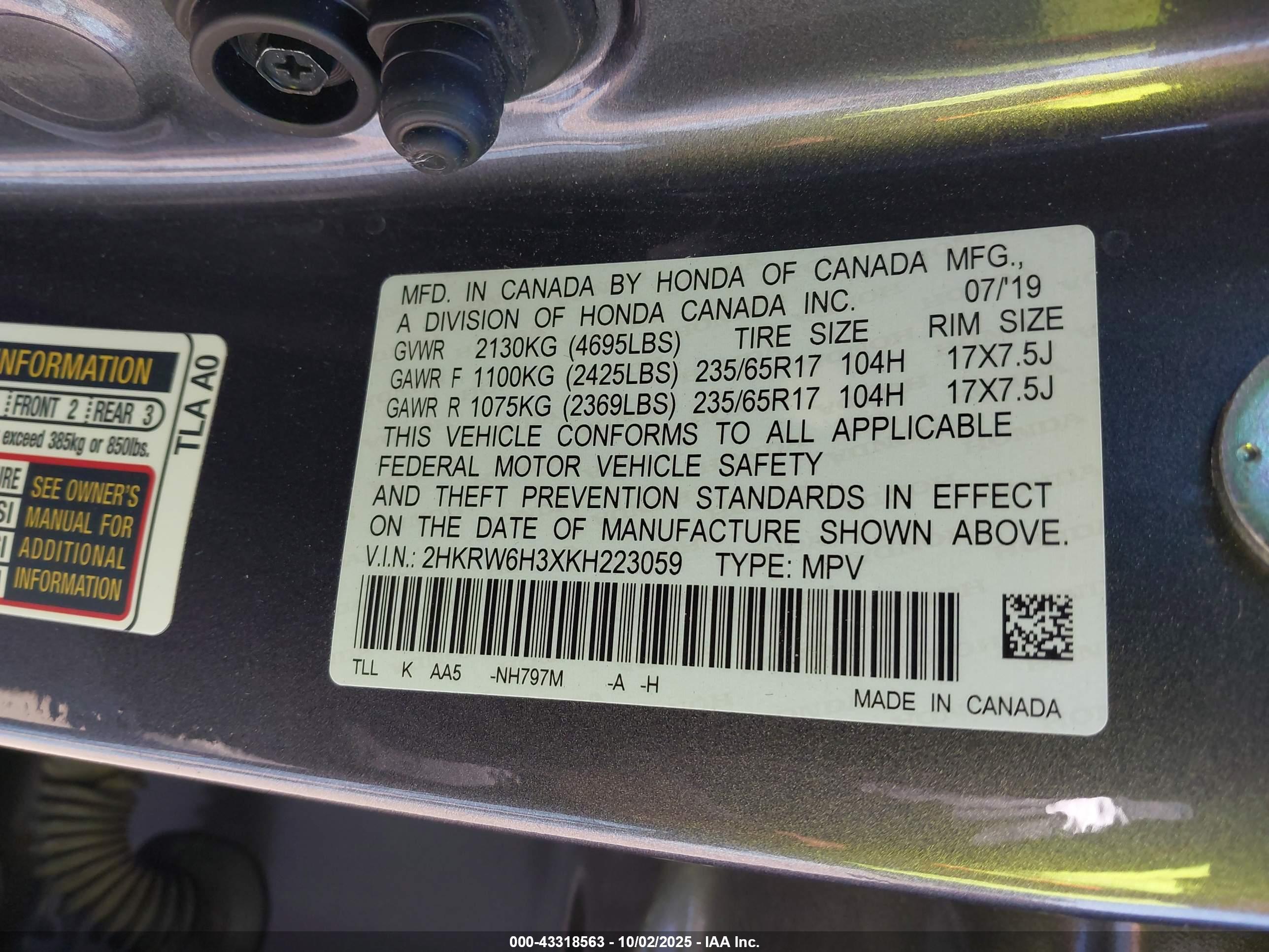 HONDA CR-V image 9