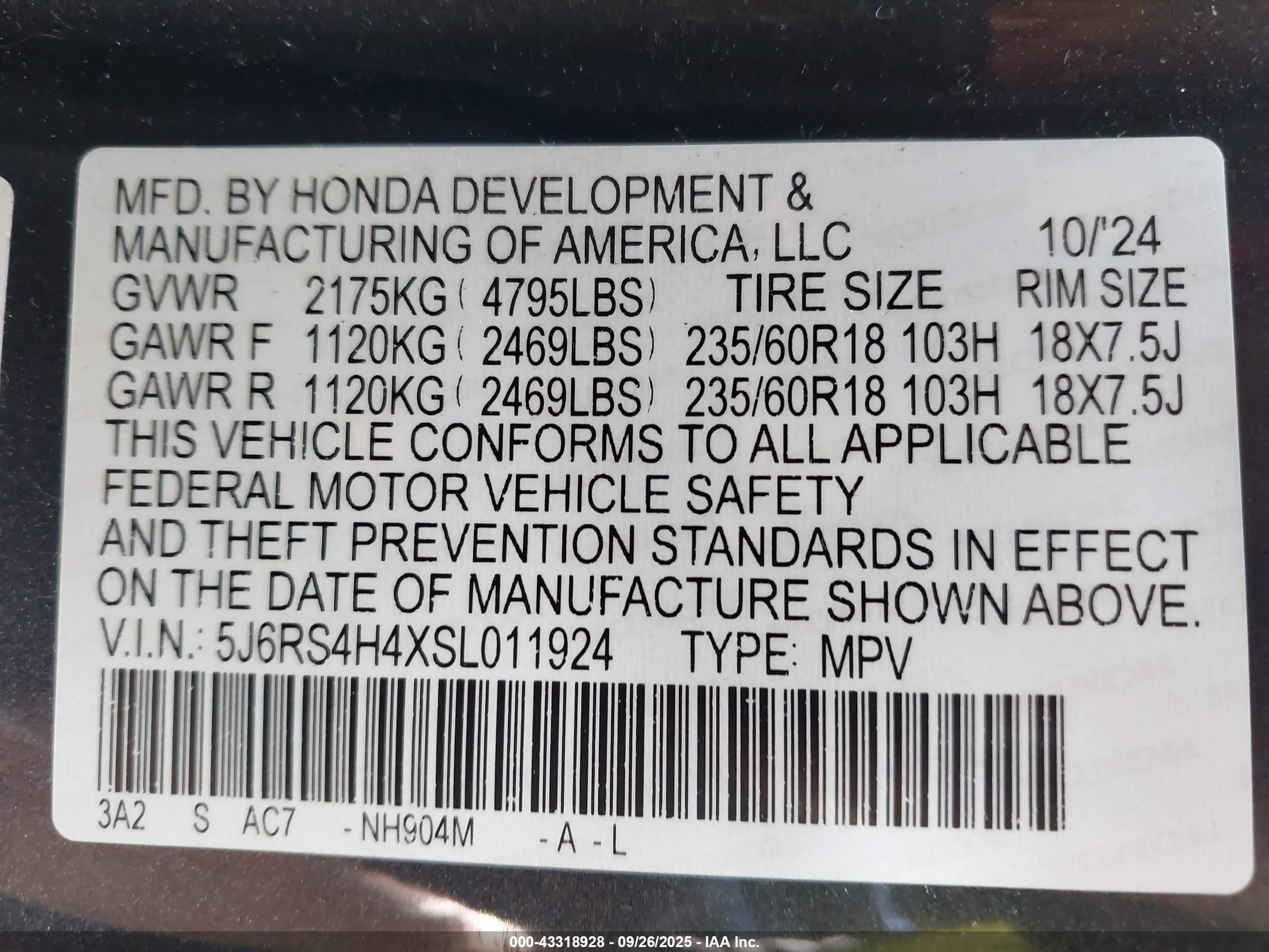 HONDA CR-V image 9