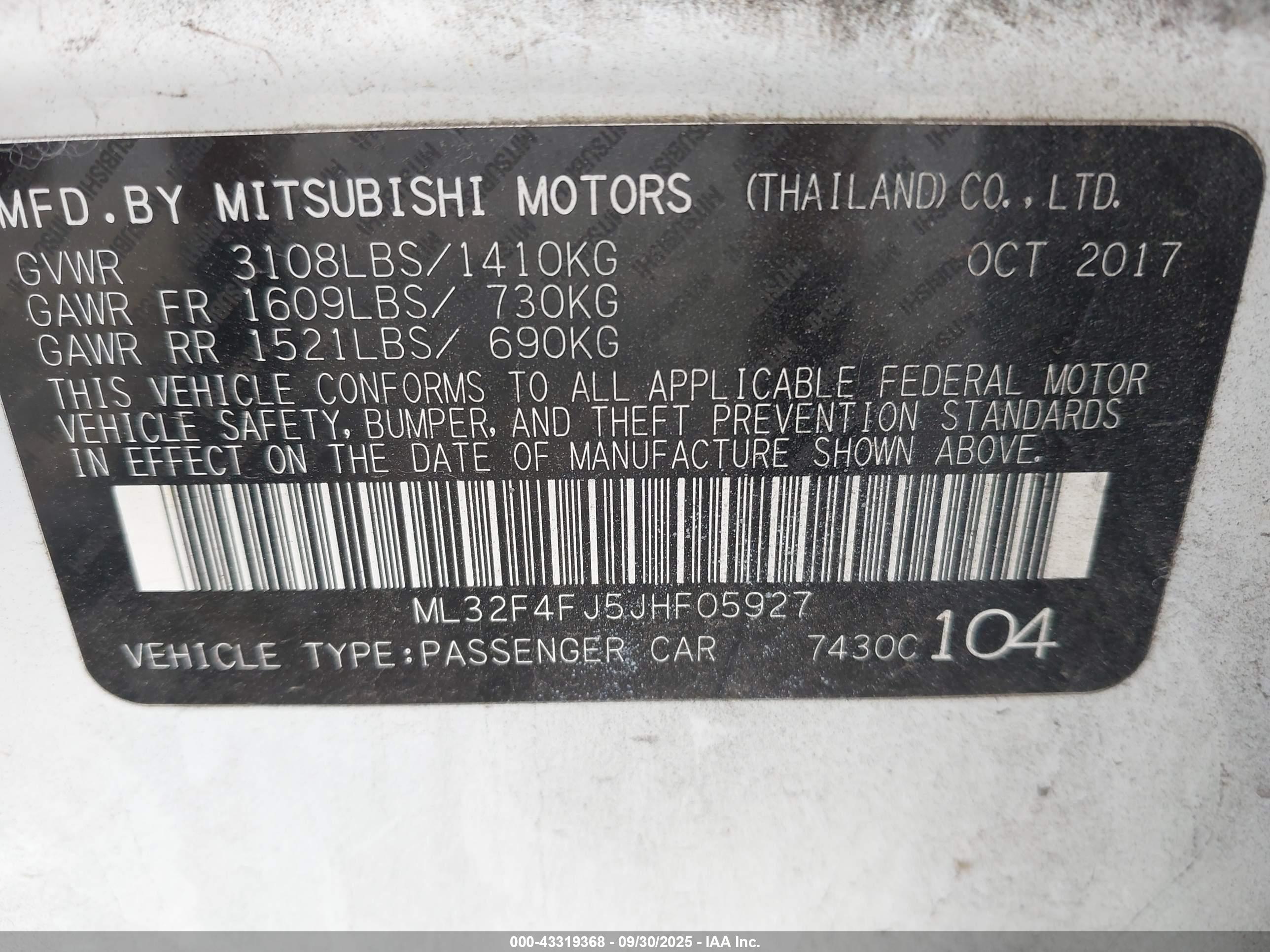 MITSUBISHI MIRAGE image 9