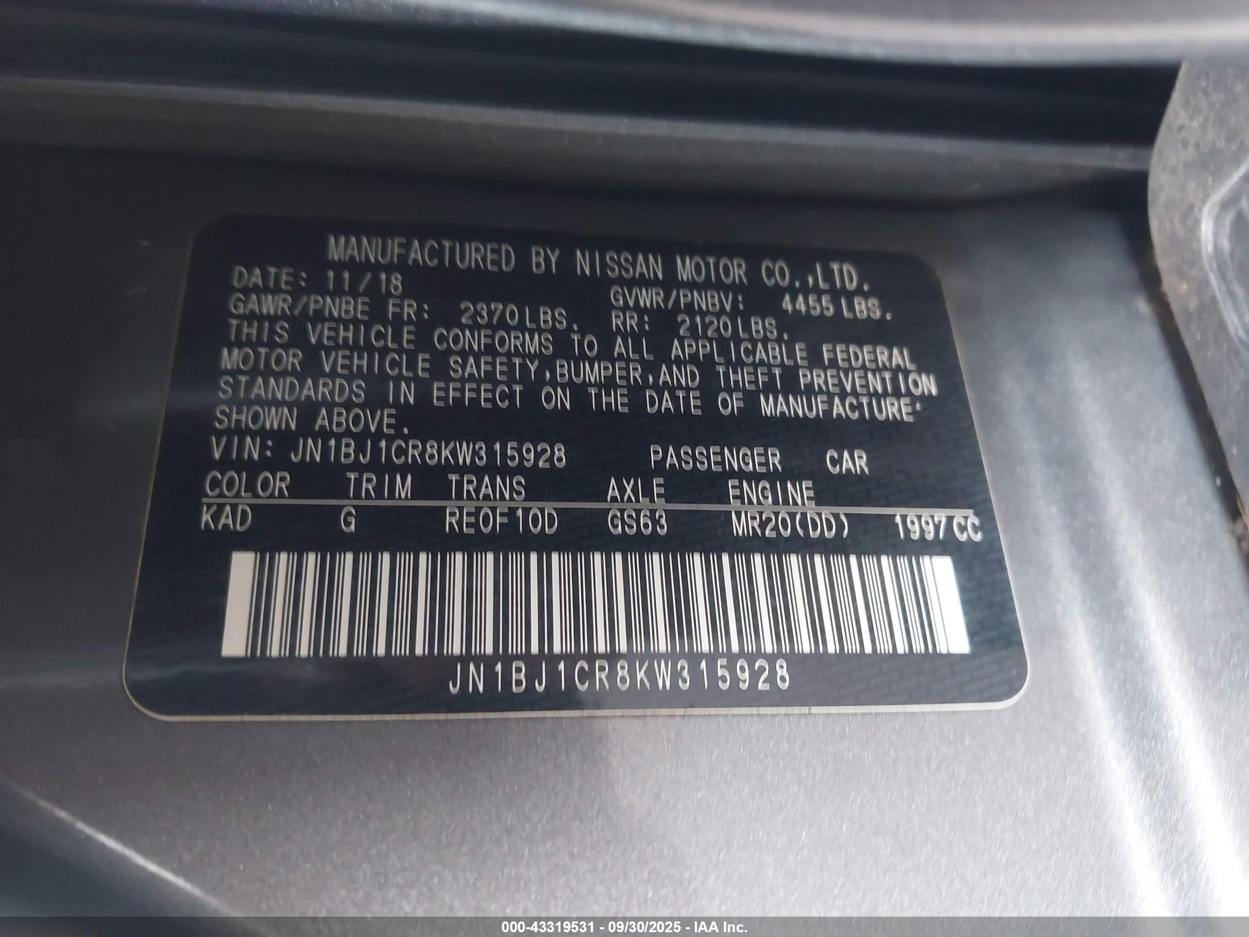 NISSAN ROGUE image 9