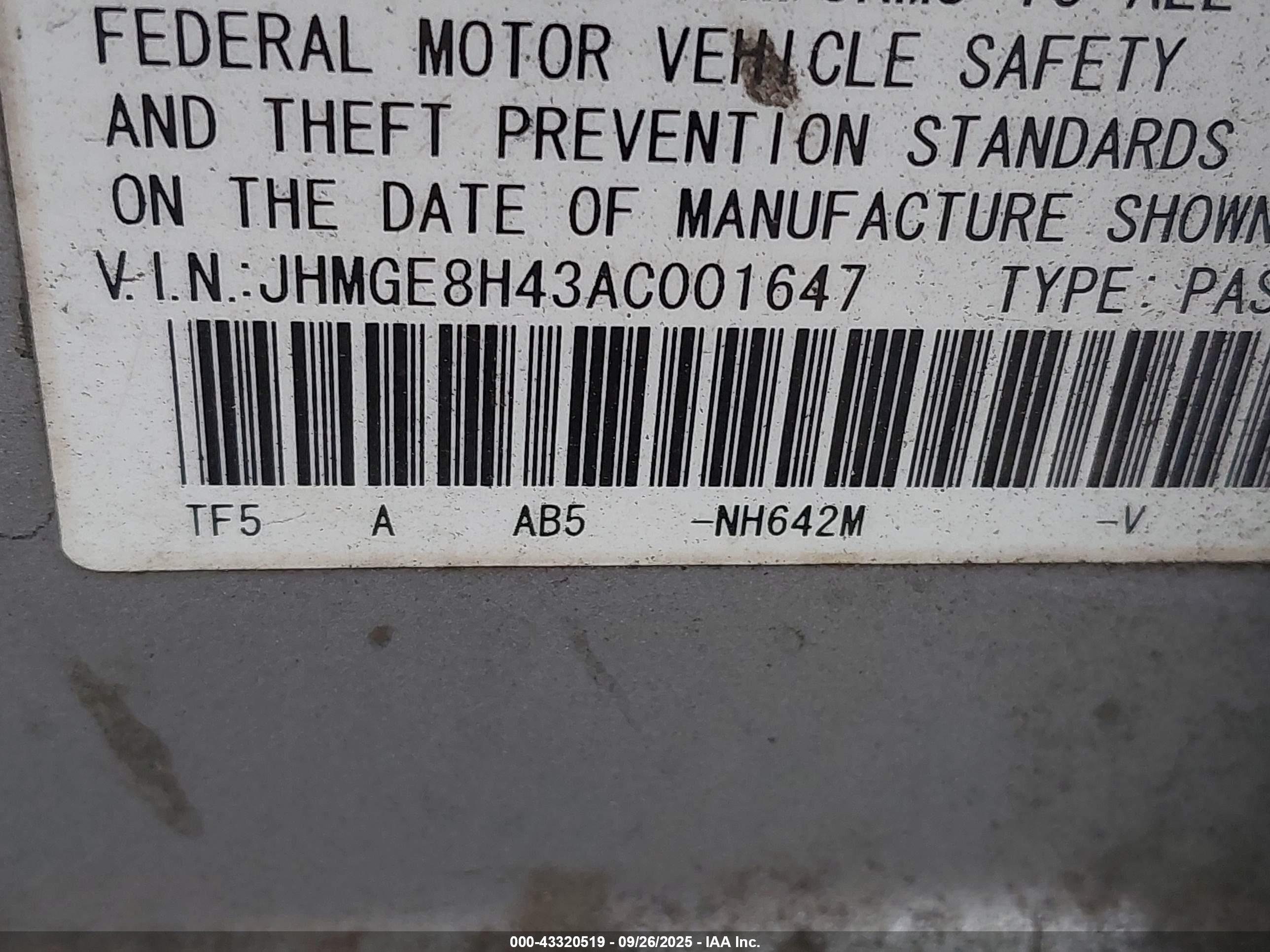HONDA FIT image 9
