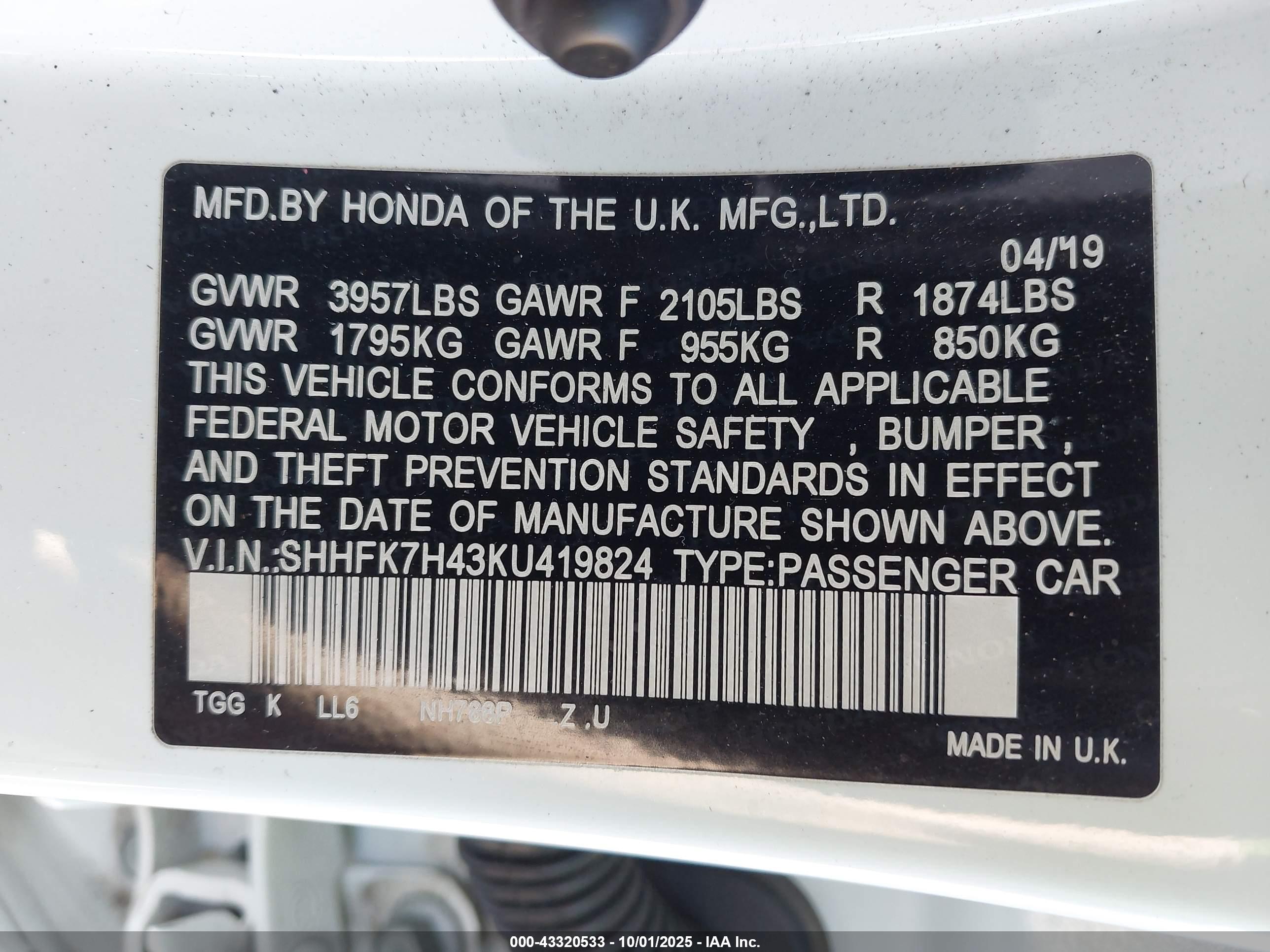 HONDA CIVIC image 9