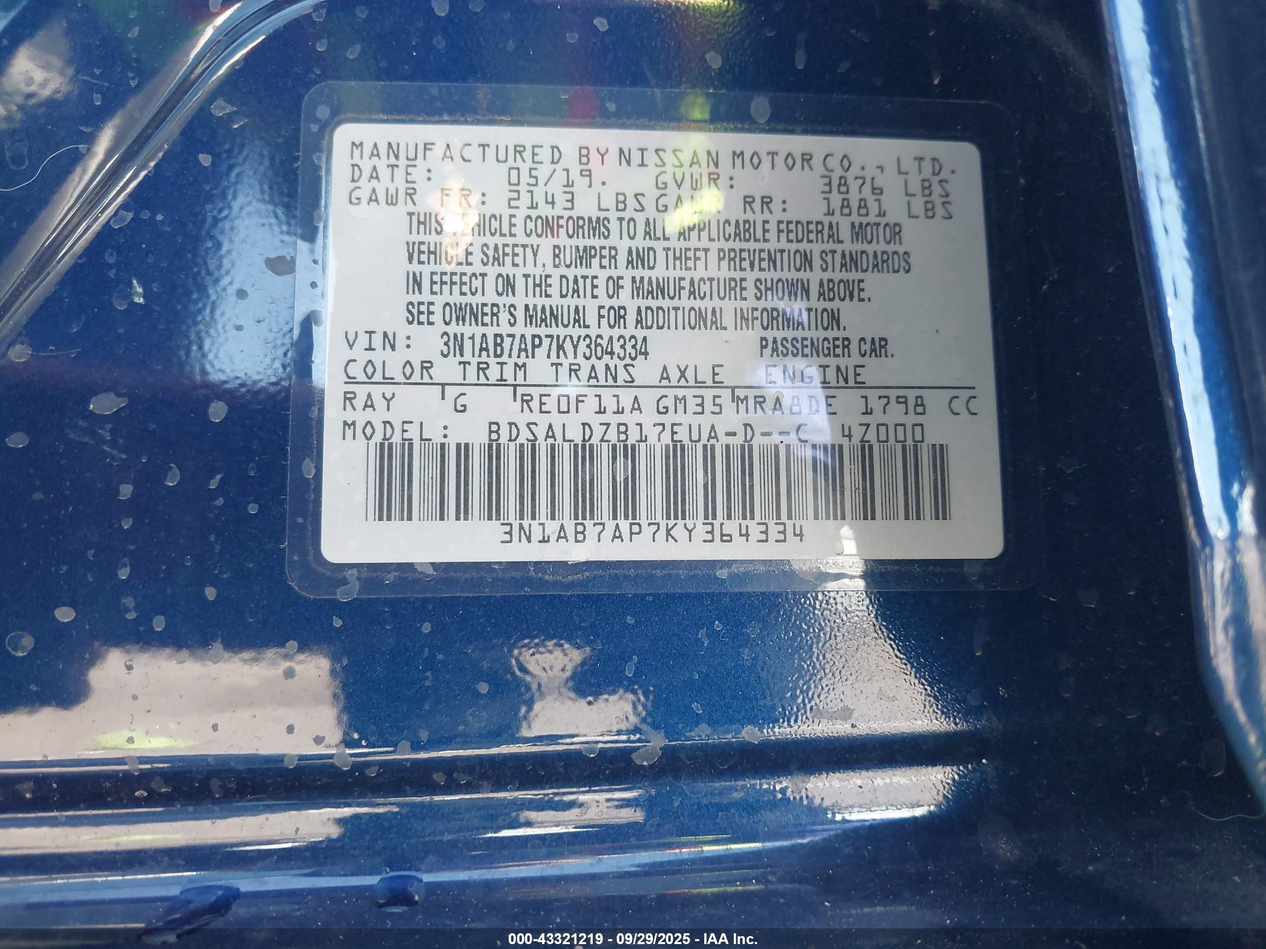 NISSAN SENTRA image 9