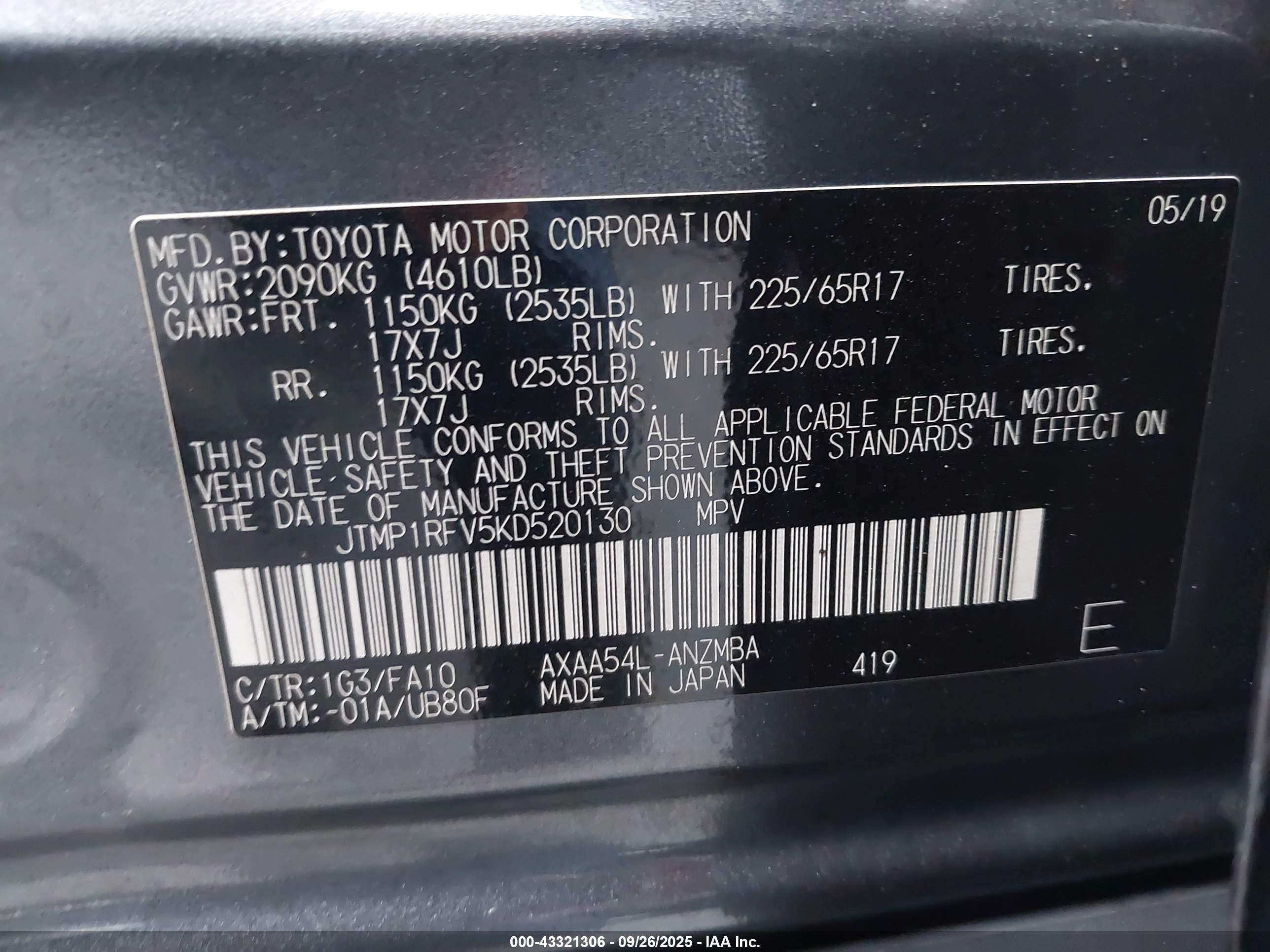 TOYOTA RAV4 image 9