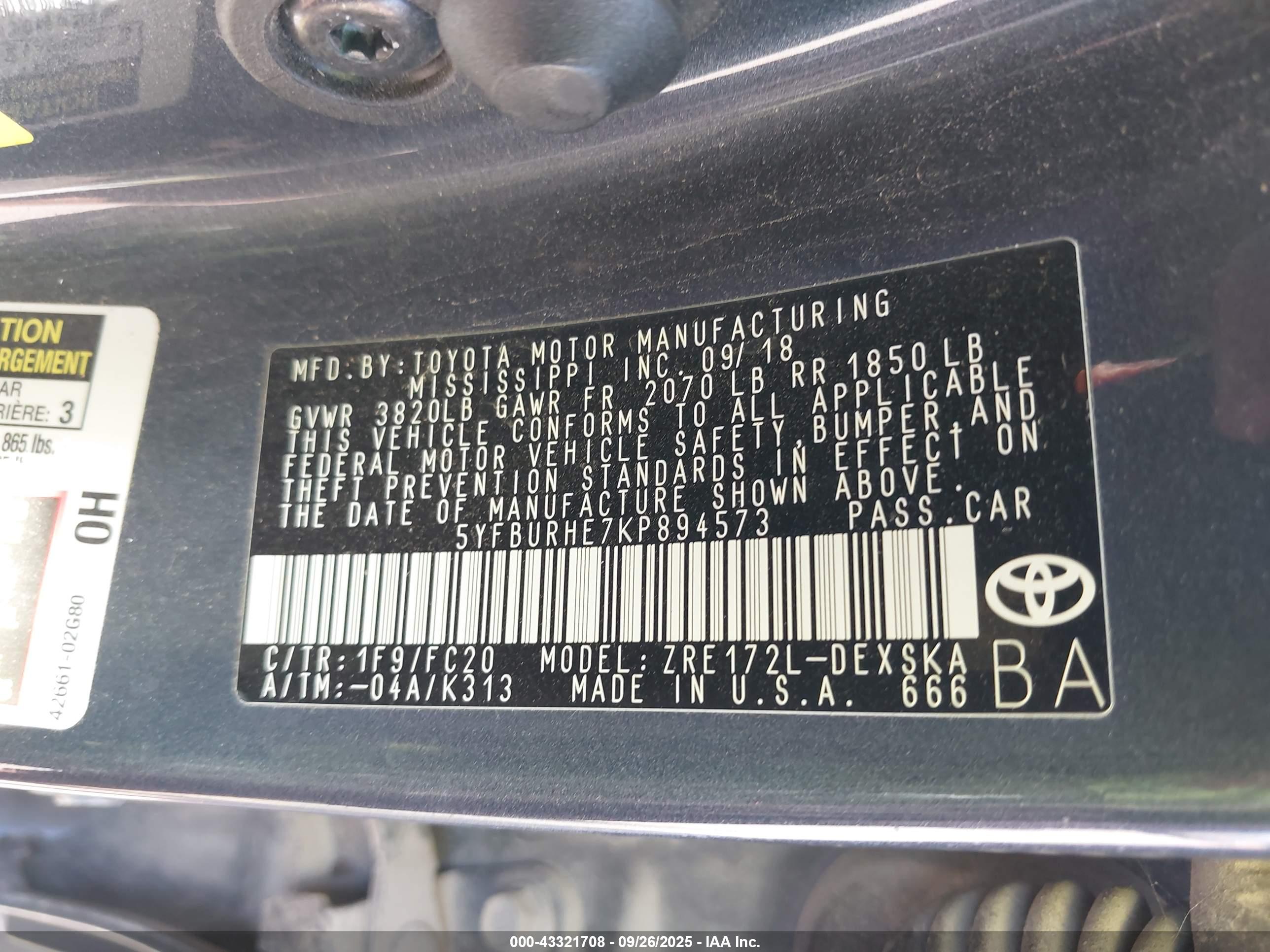 TOYOTA COROLLA image 9
