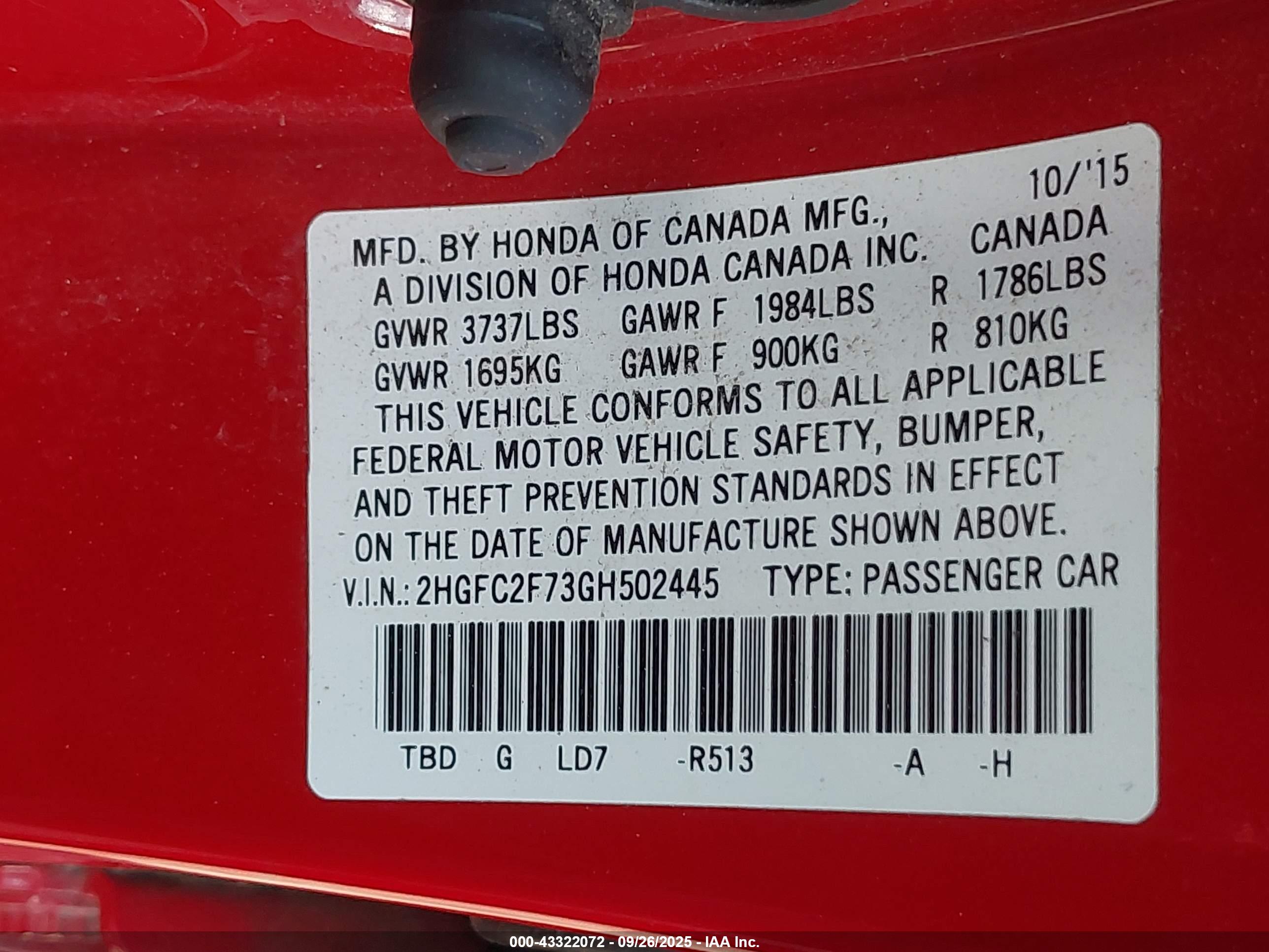 HONDA CIVIC image 9