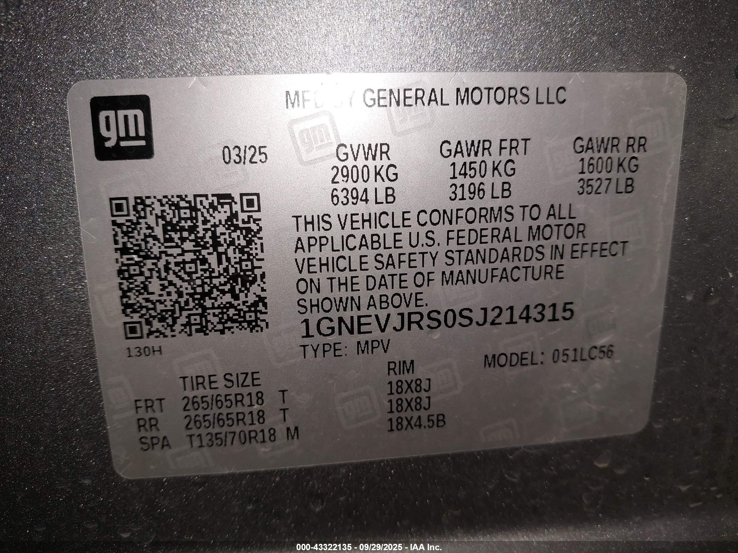 CHEVROLET TRAVERSE image 9