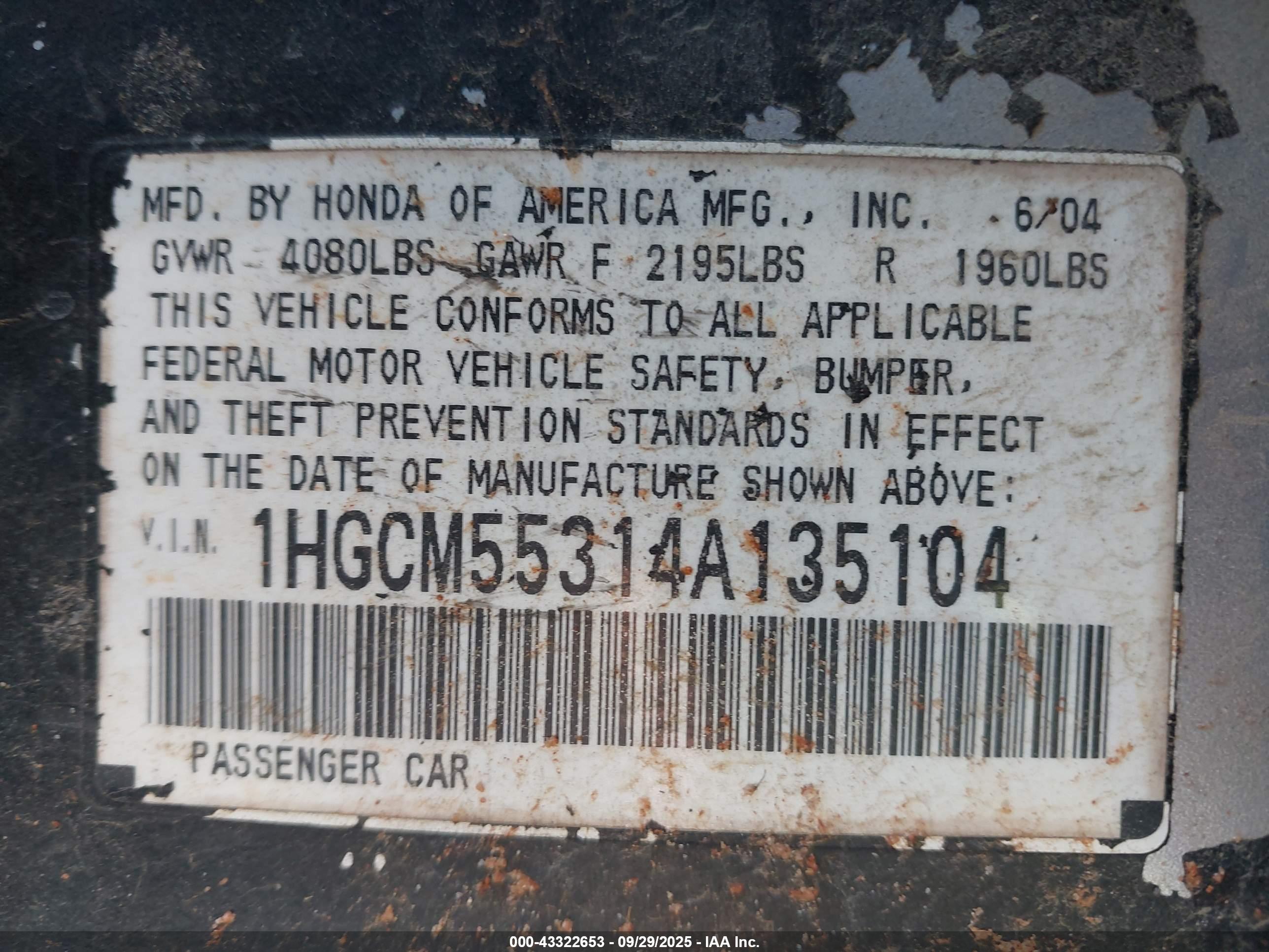 HONDA ACCORD image 9