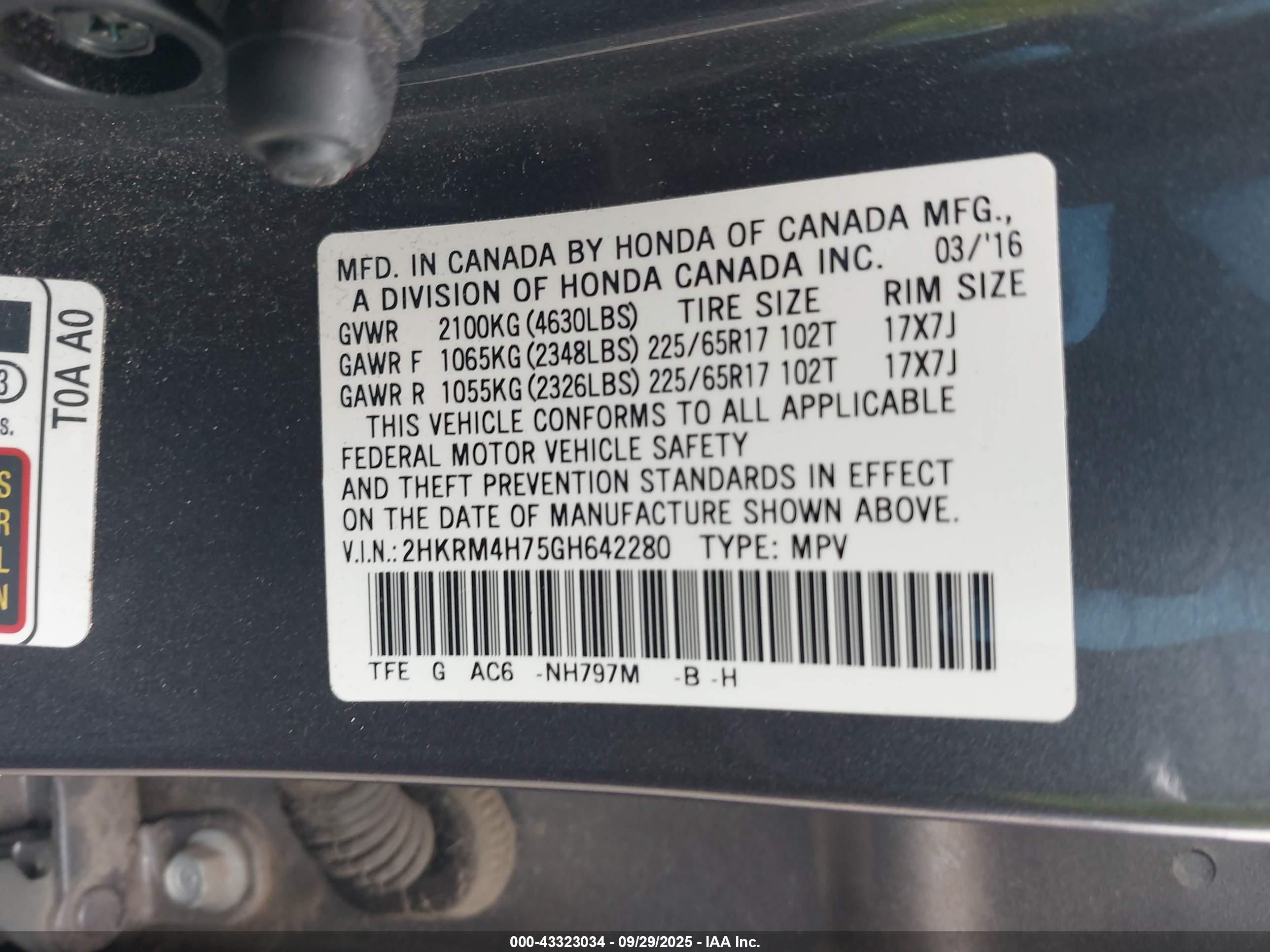 HONDA CR-V image 9