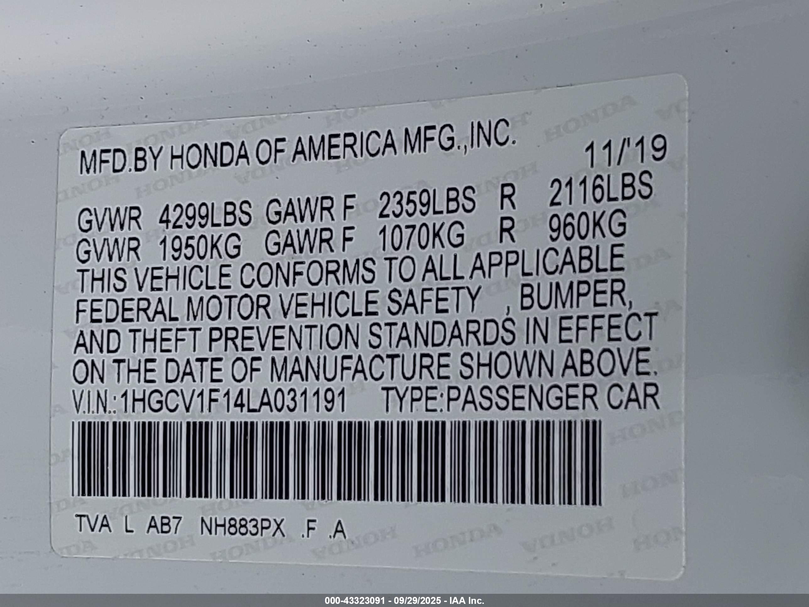 HONDA ACCORD image 9